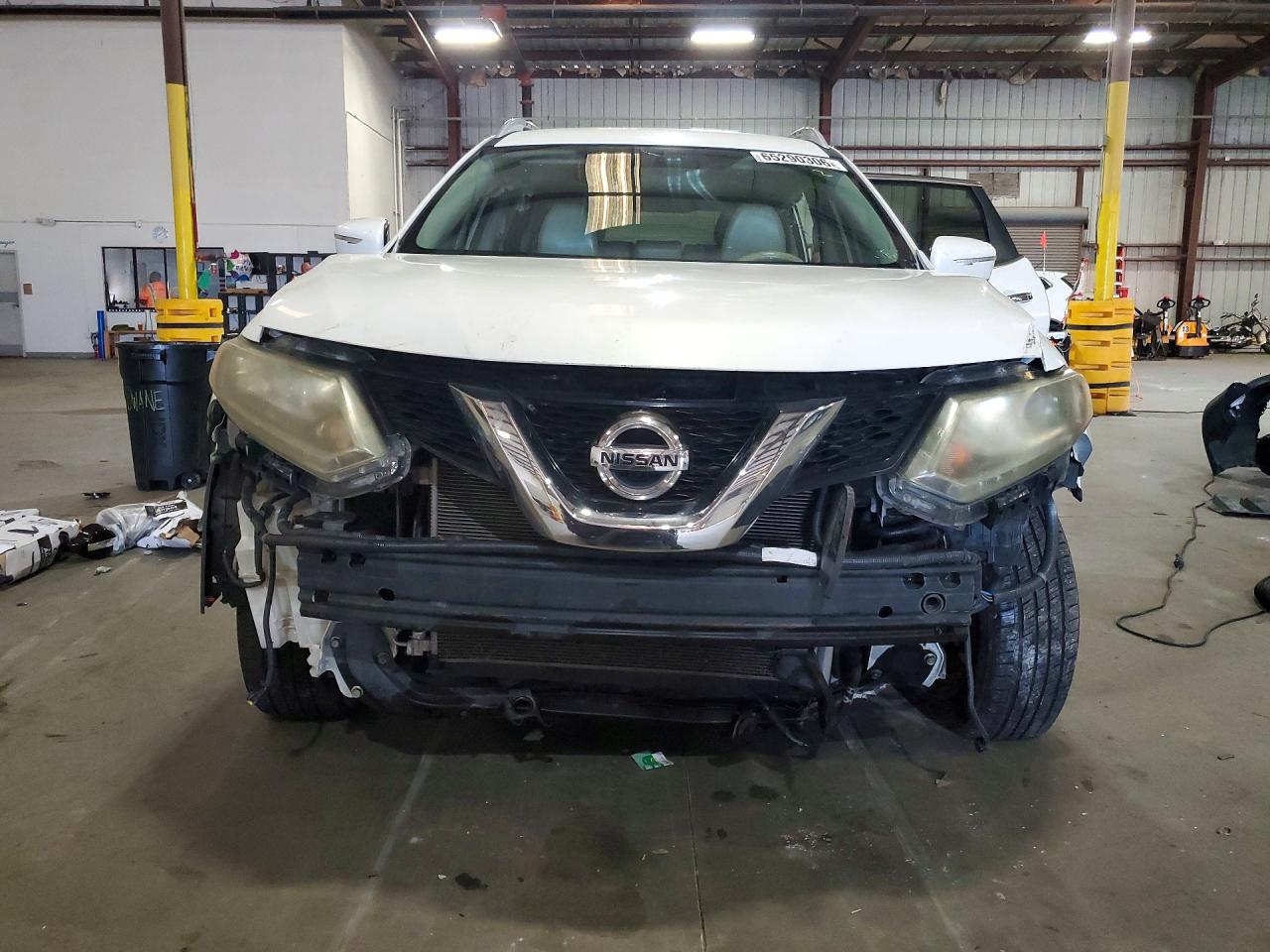 2014 Nissan Rogue Sl White vin: 5N1AT2MT9EC756150