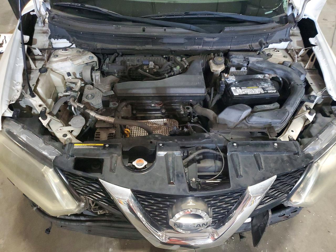 2014 Nissan Rogue Sl White vin: 5N1AT2MT9EC756150