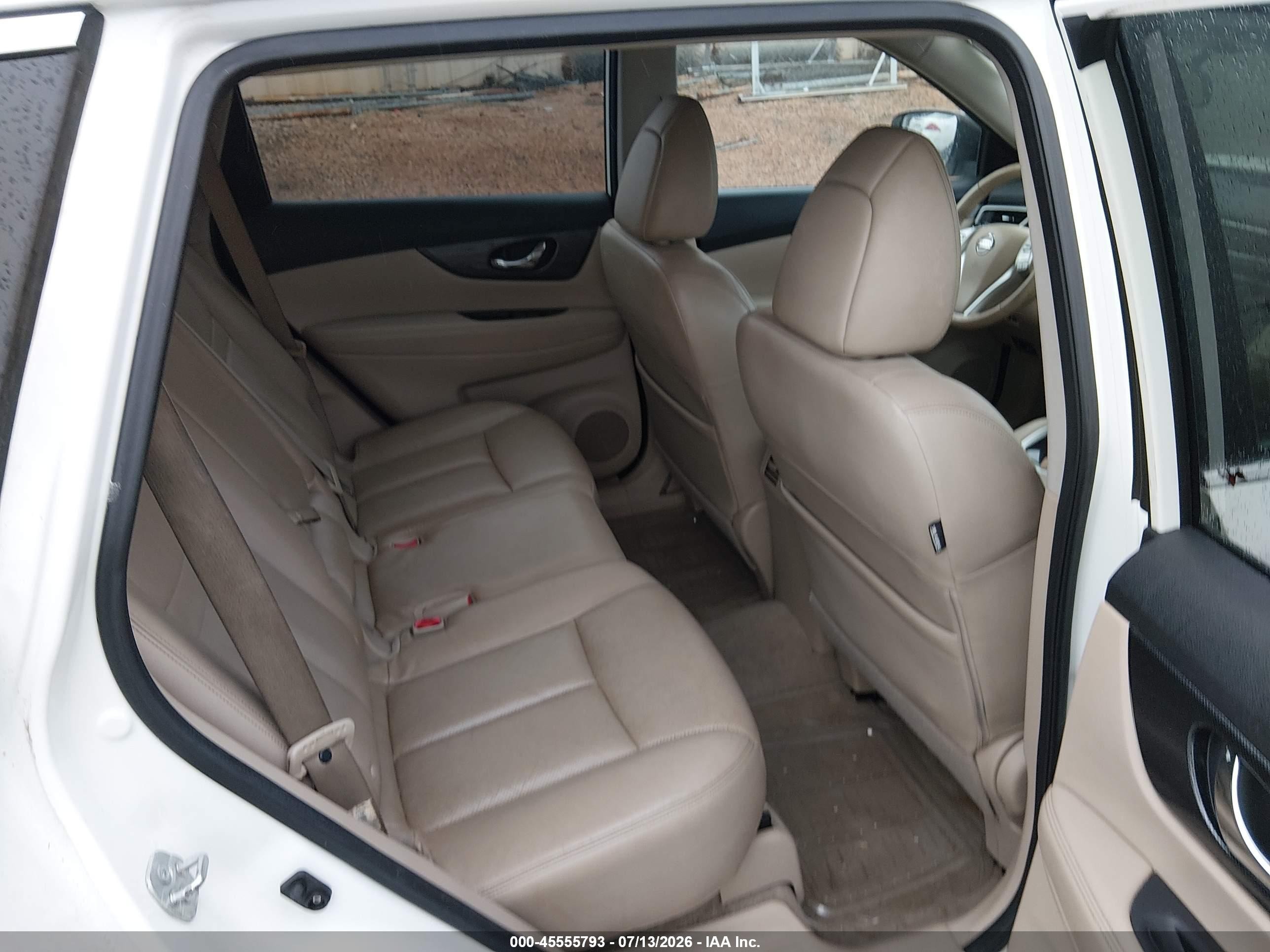 2014 Nissan Rogue Sl White vin: 5N1AT2MT9EC759341