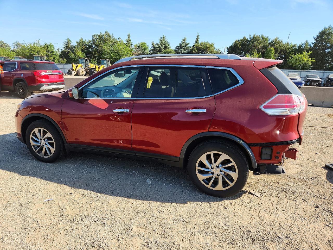 2014 Nissan Rogue Sl Красный vin: 5N1AT2MT9EC761364