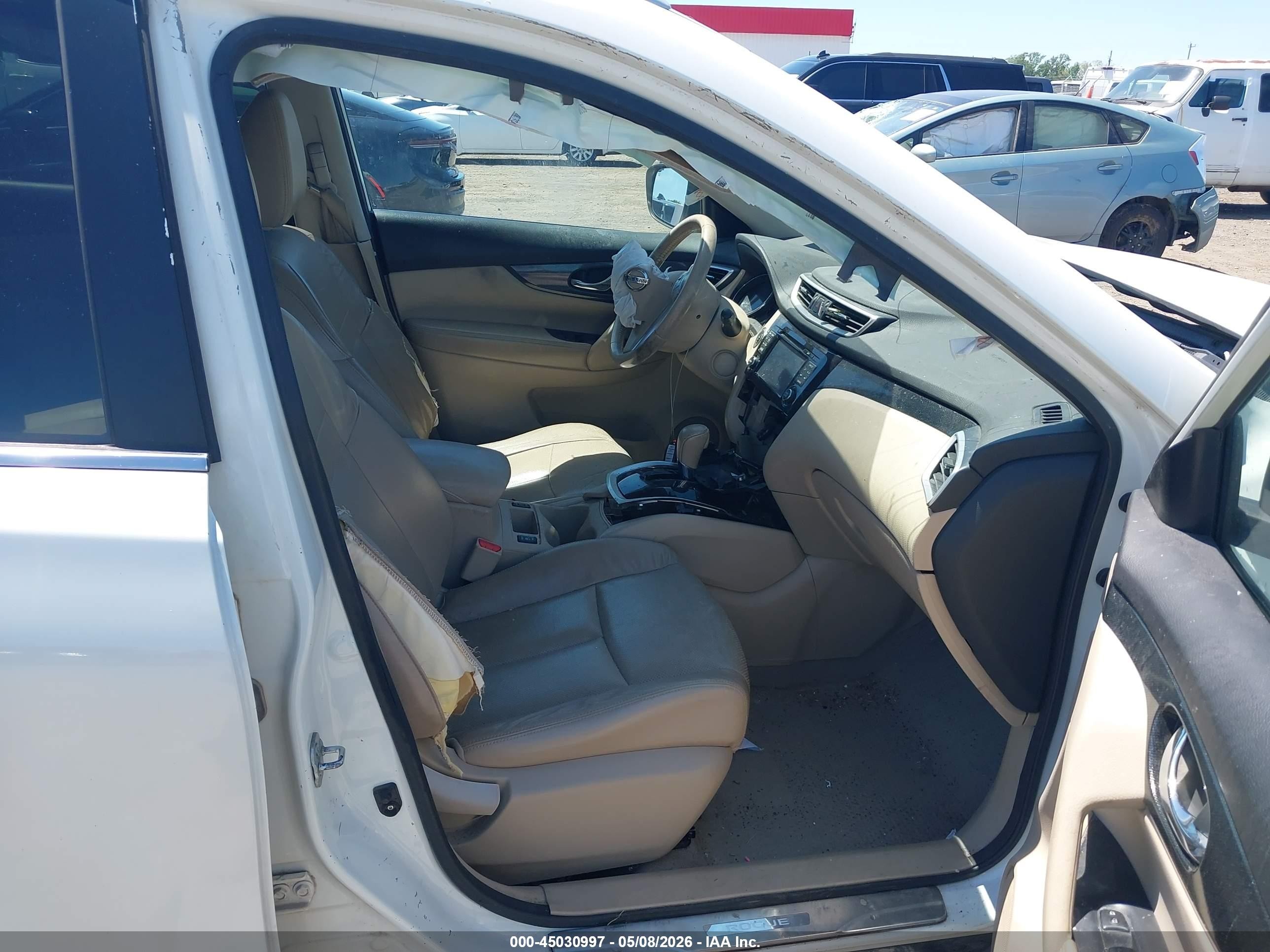 2014 Nissan Rogue Sl Белый vin: 5N1AT2MT9EC767214