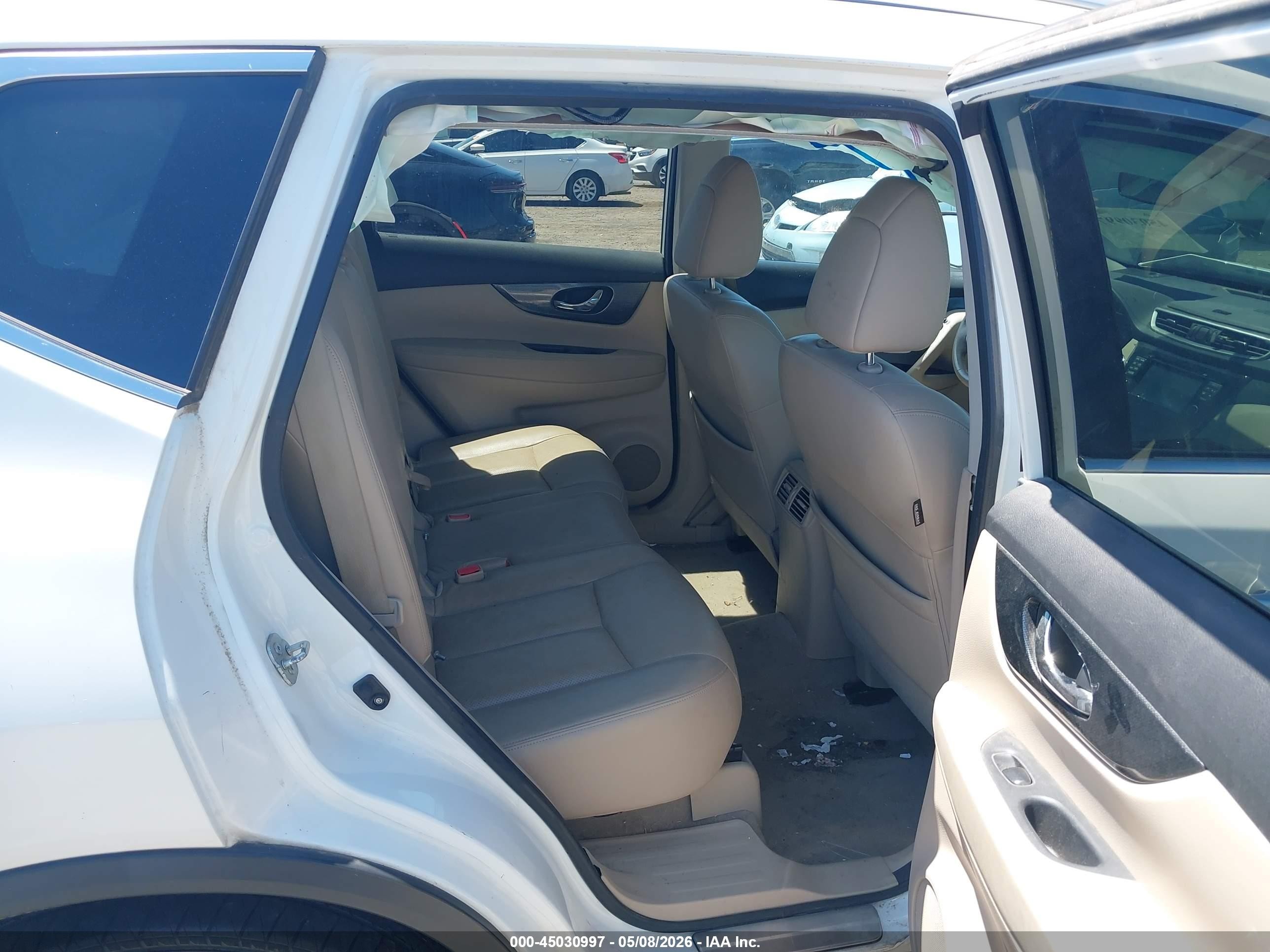2014 Nissan Rogue Sl Белый vin: 5N1AT2MT9EC767214