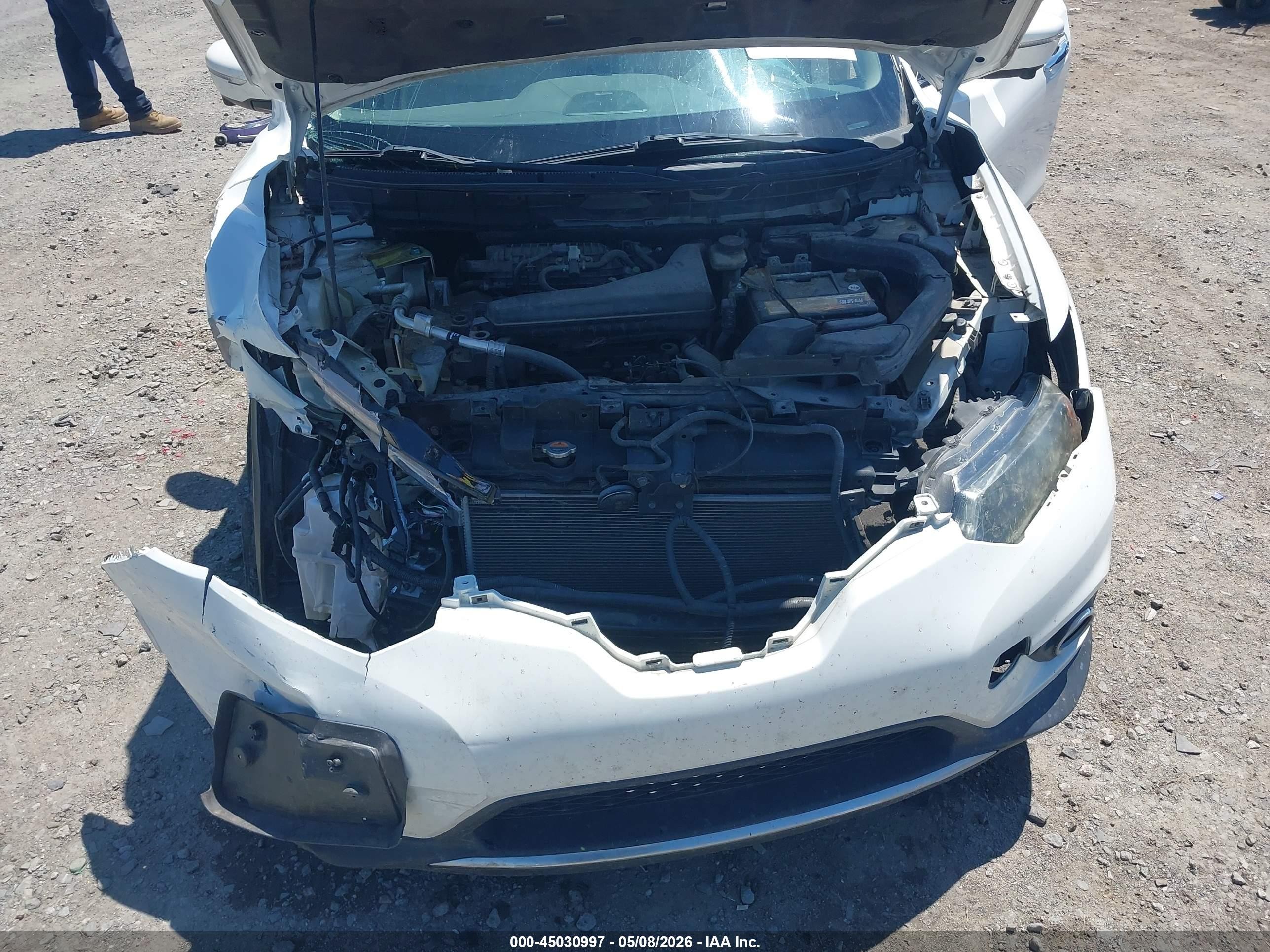 2014 Nissan Rogue Sl Белый vin: 5N1AT2MT9EC767214