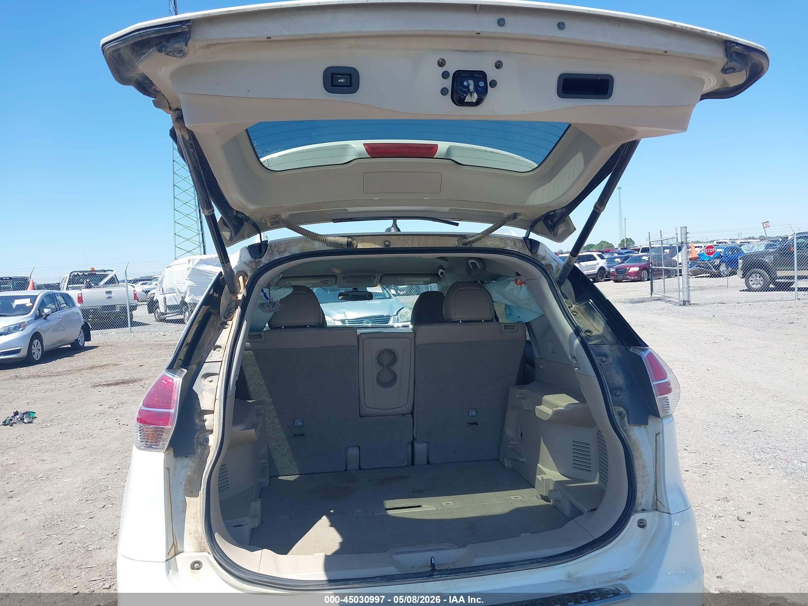 2014 Nissan Rogue Sl Белый vin: 5N1AT2MT9EC767214