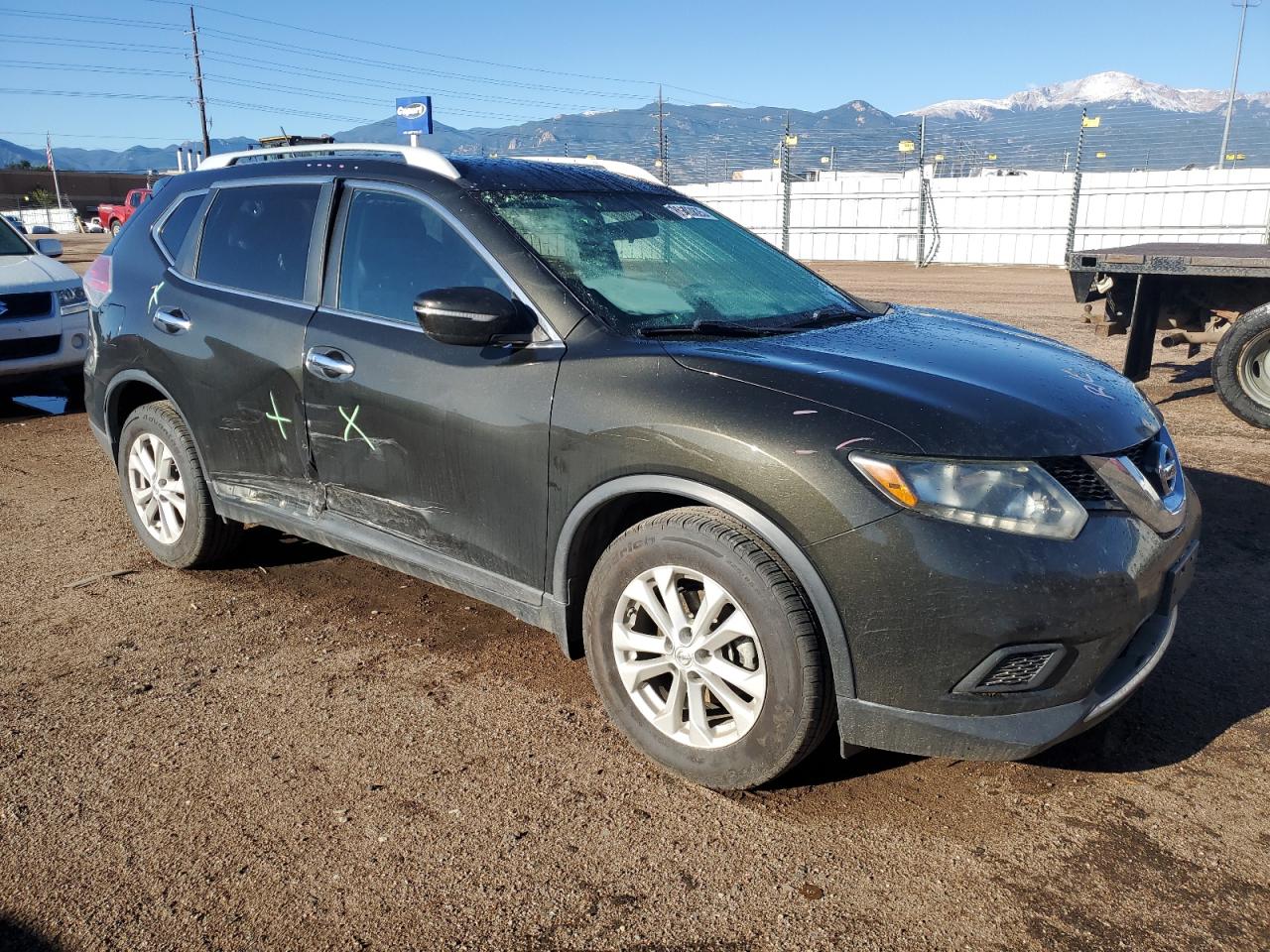 2014 Nissan Rogue S Green vin: 5N1AT2MT9EC772638