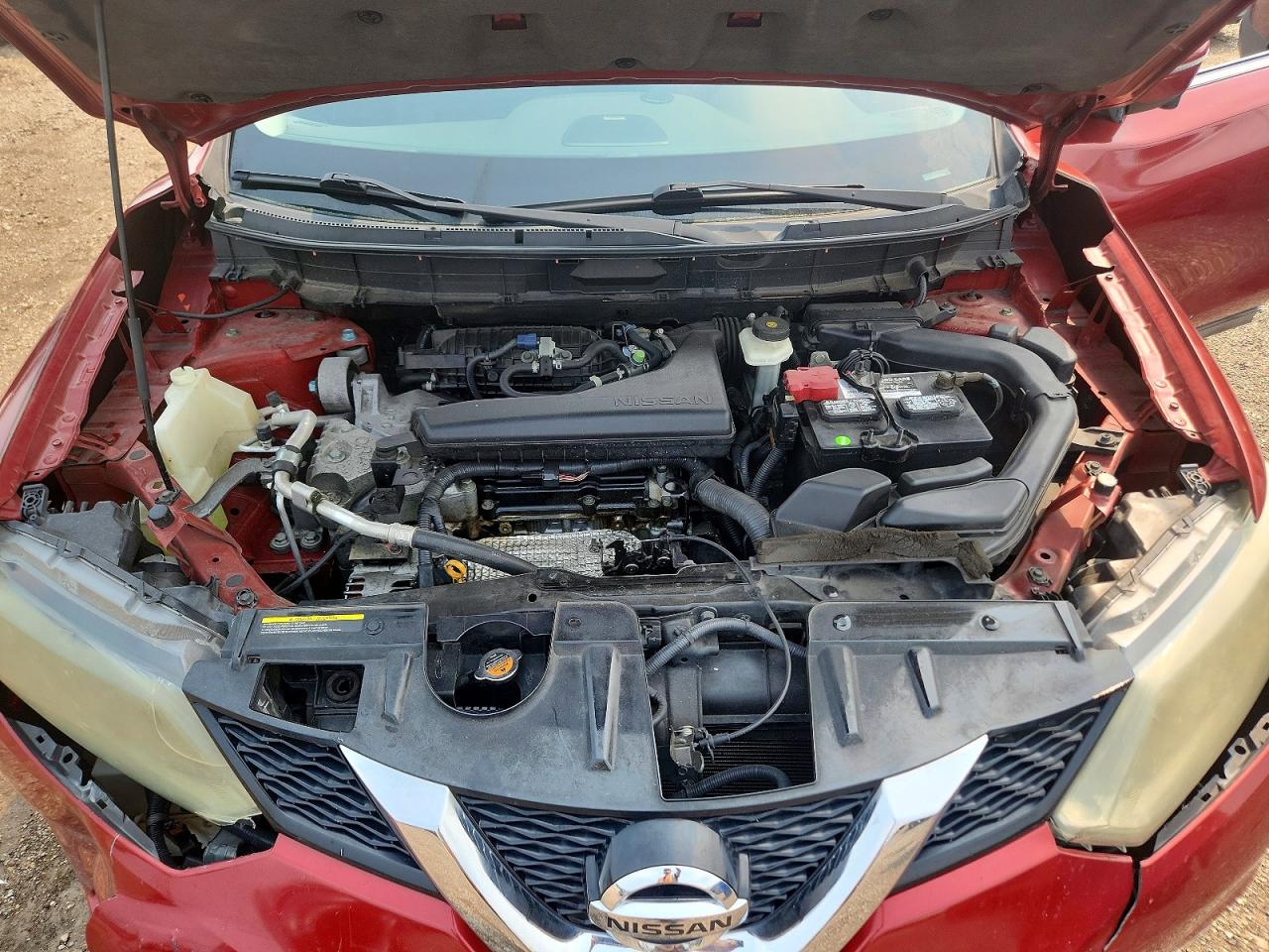 2014 Nissan Rogue Sl Red vin: 5N1AT2MT9EC778505