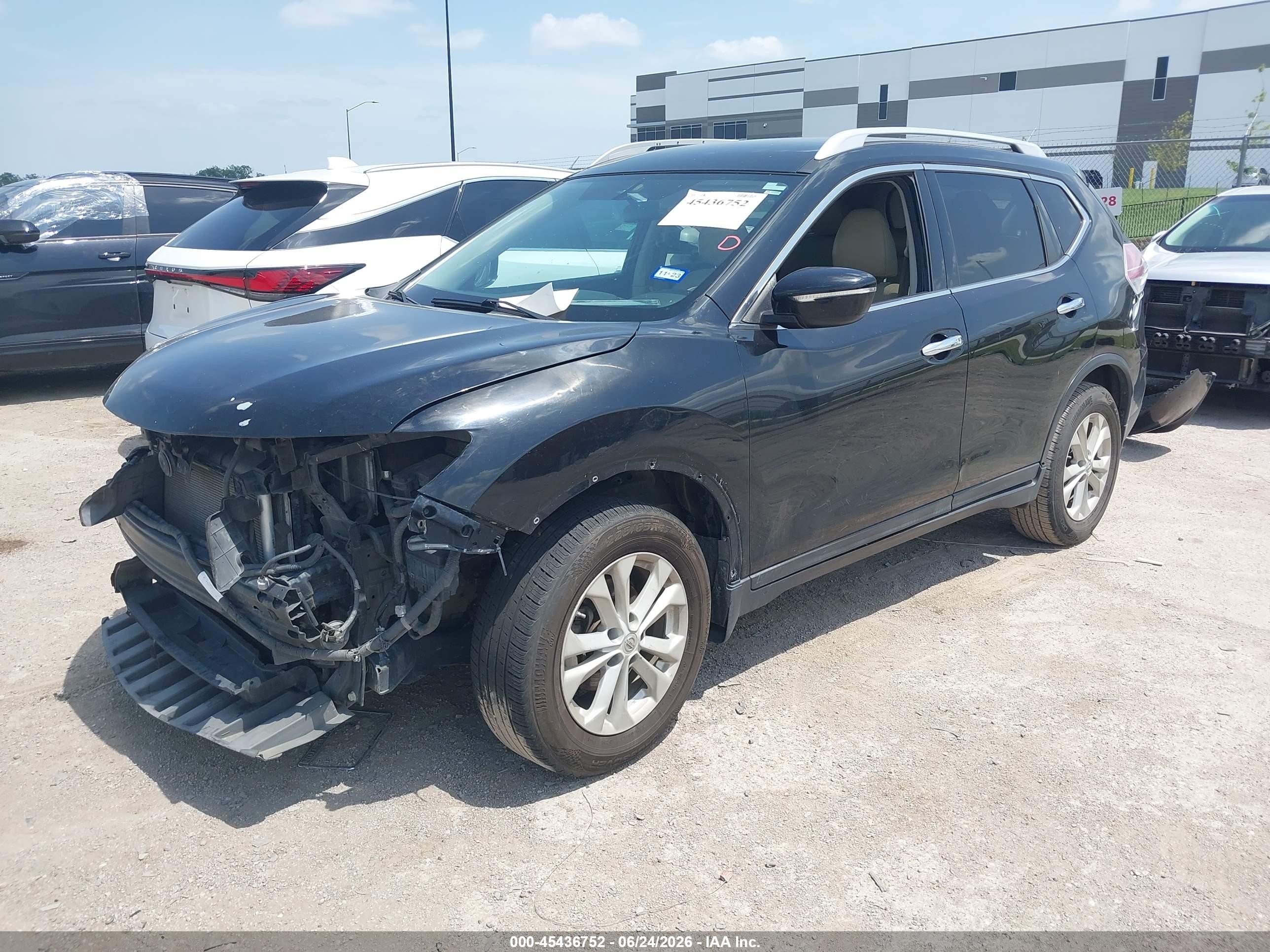 2014 Nissan Rogue Sv Черный vin: 5N1AT2MT9EC789861