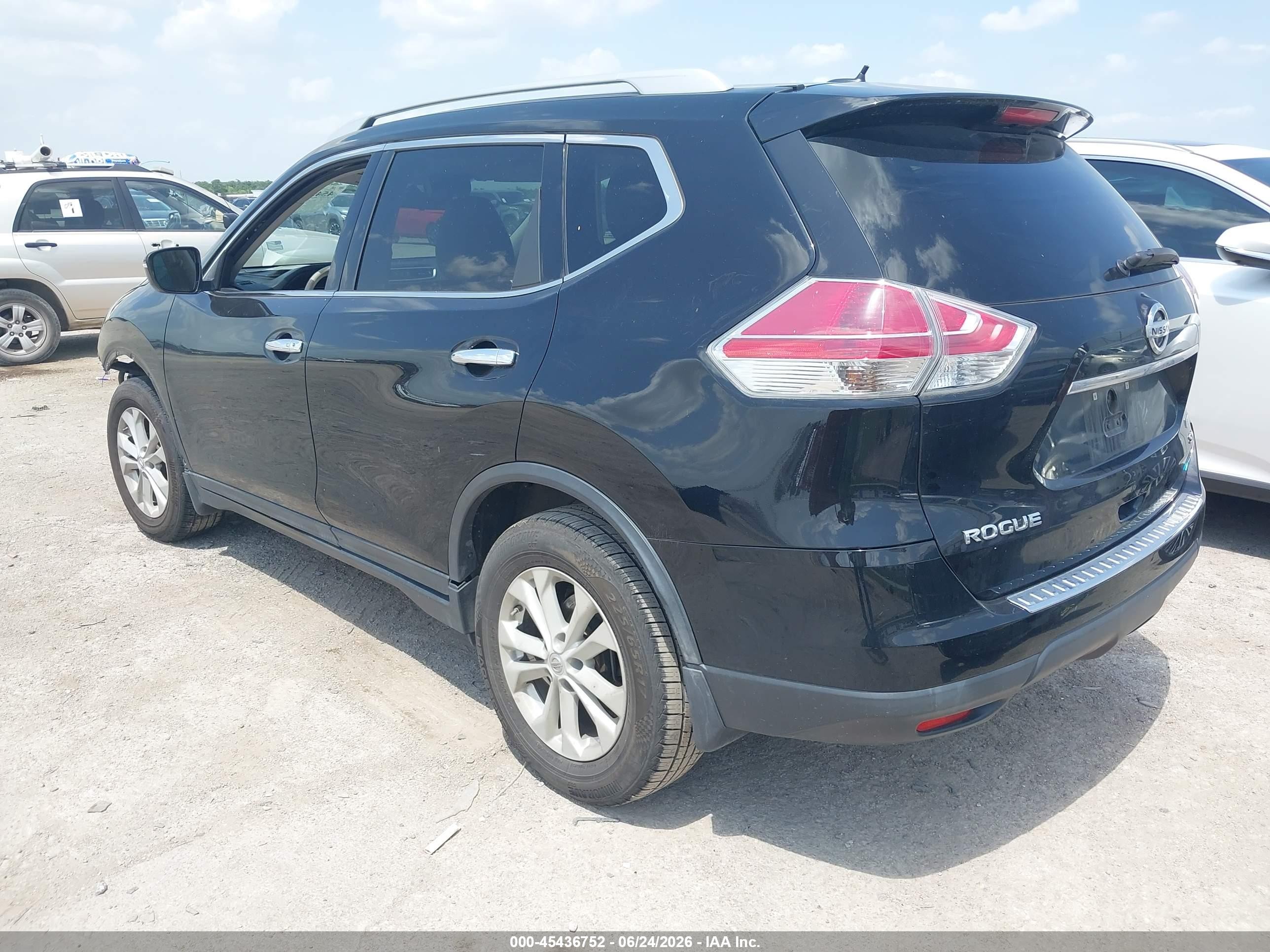2014 Nissan Rogue Sv Черный vin: 5N1AT2MT9EC789861