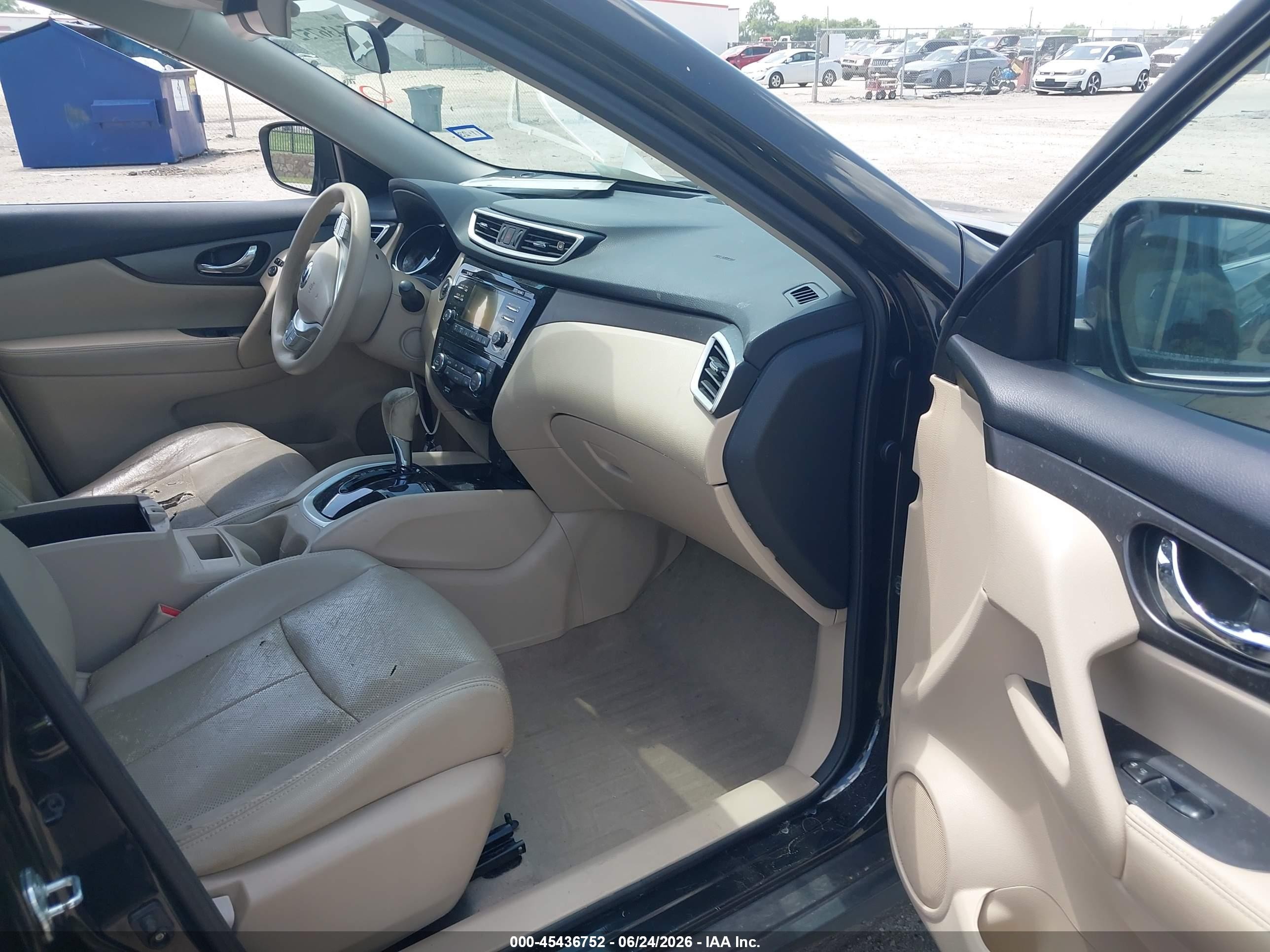 2014 Nissan Rogue Sv Черный vin: 5N1AT2MT9EC789861