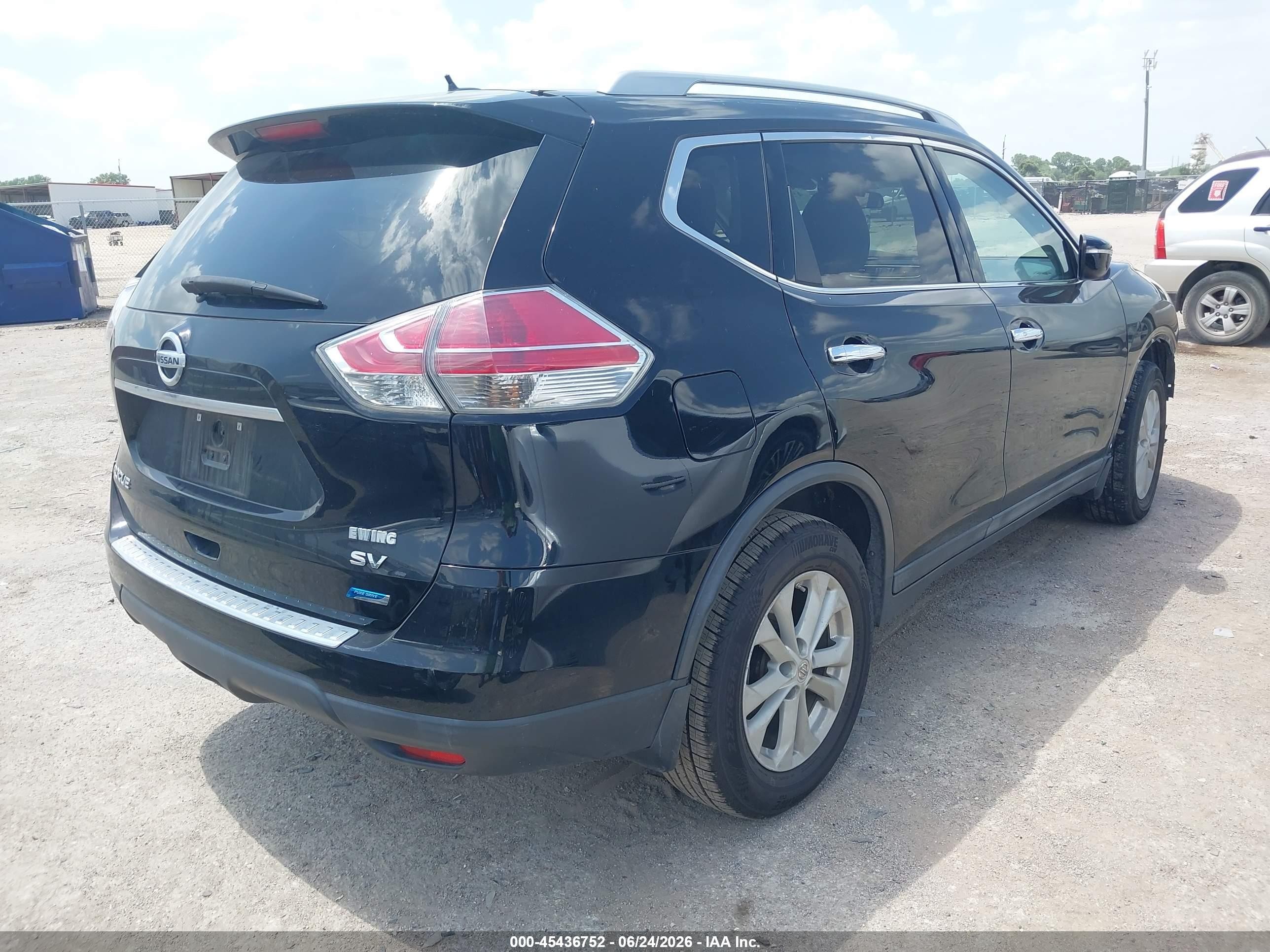 2014 Nissan Rogue Sv Черный vin: 5N1AT2MT9EC789861