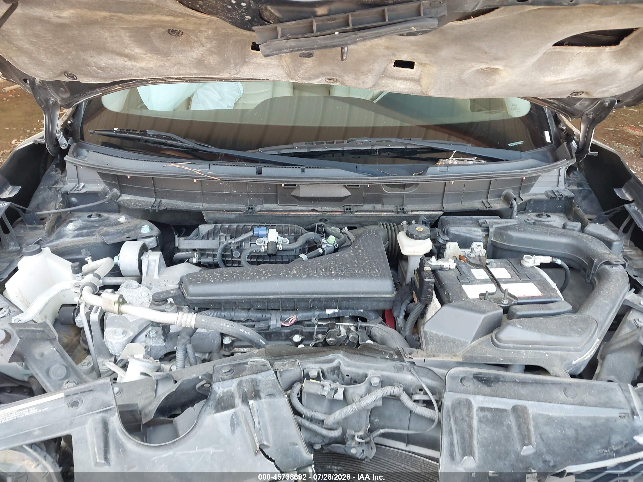 2014 Nissan Rogue Sv Gray vin: 5N1AT2MT9EC795479