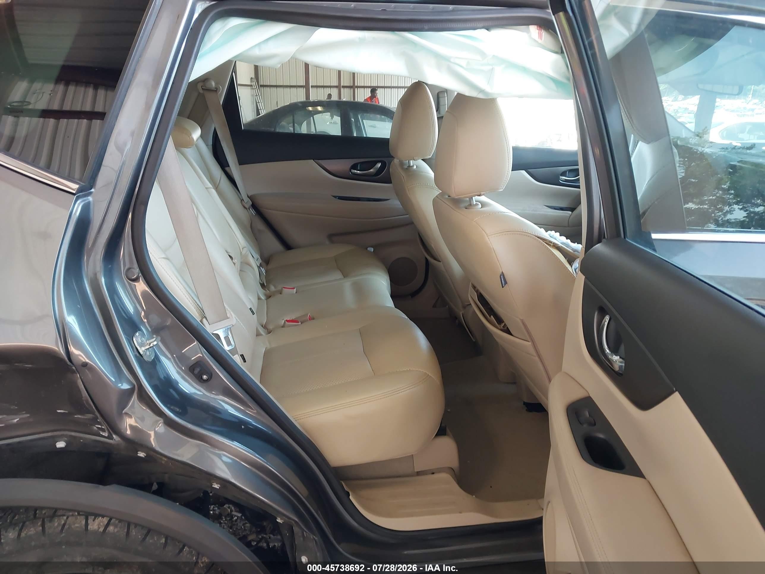 2014 Nissan Rogue Sv Gray vin: 5N1AT2MT9EC795479