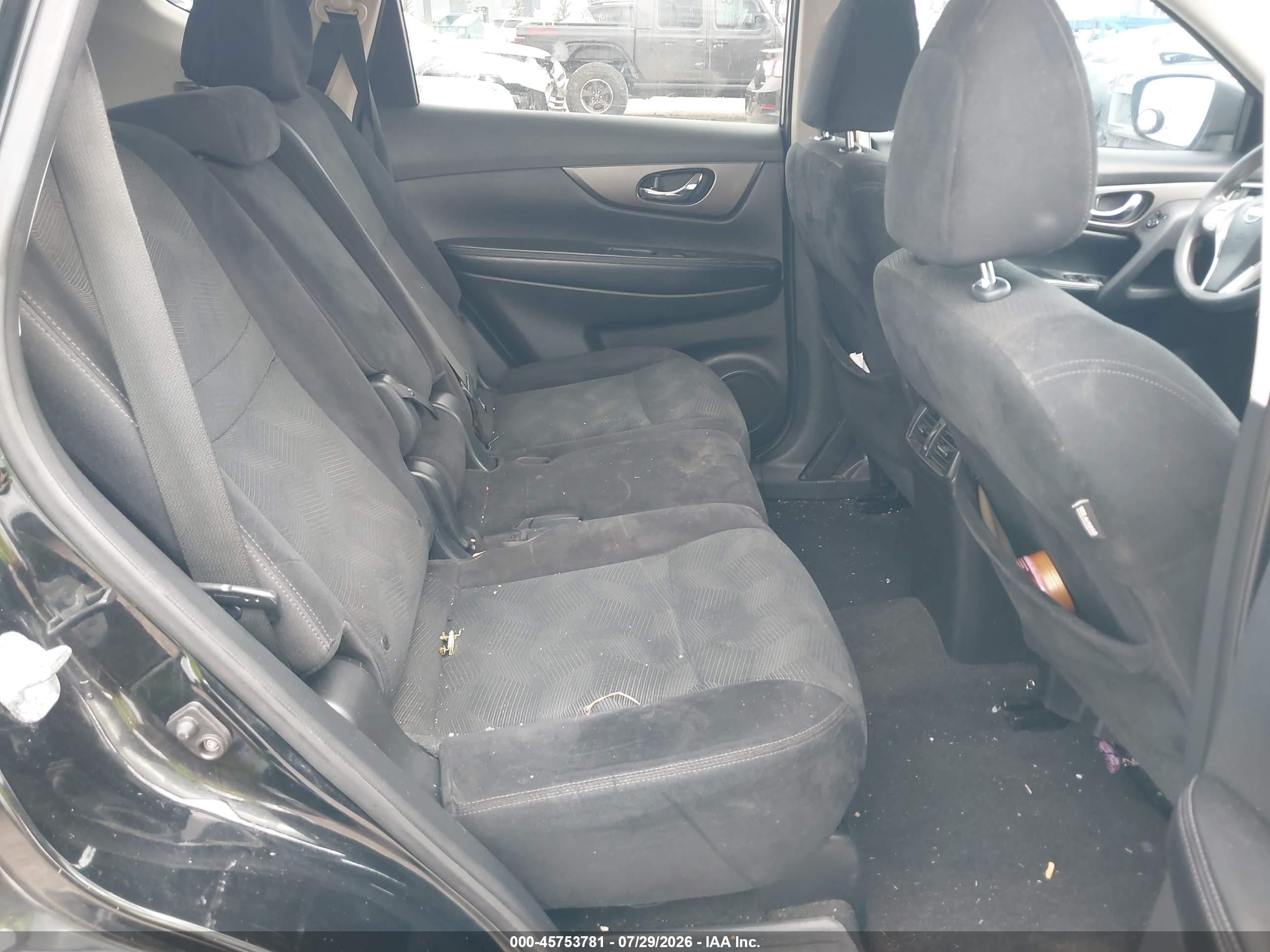 2014 Nissan Rogue Sv Black vin: 5N1AT2MT9EC813043