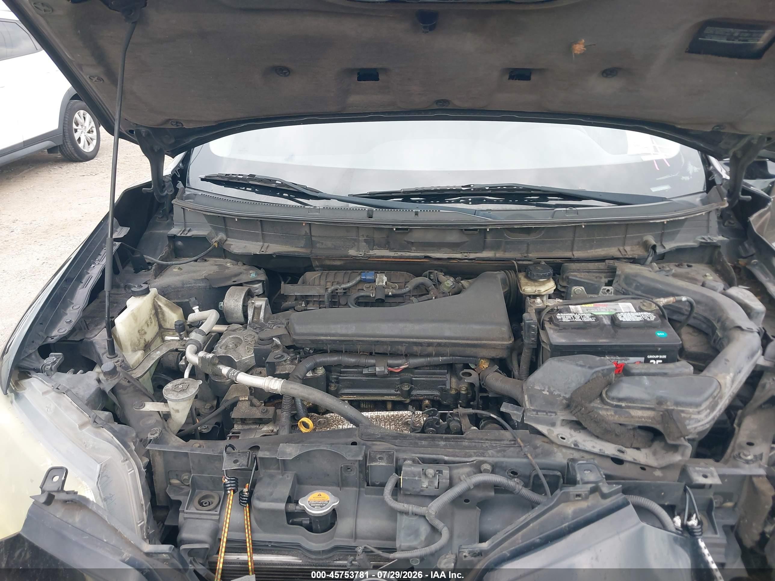 2014 Nissan Rogue Sv Black vin: 5N1AT2MT9EC813043