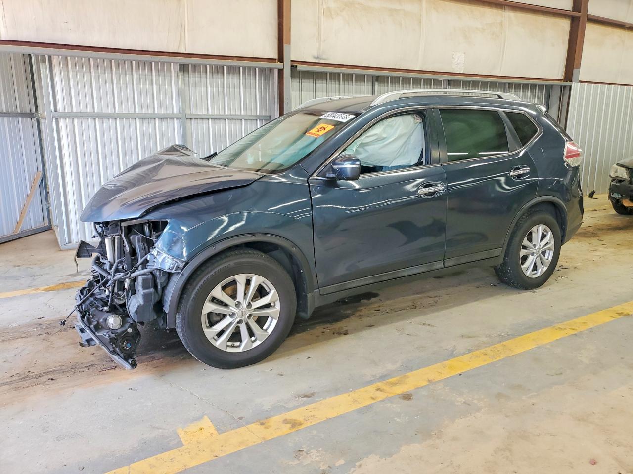 2014 Nissan Rogue Sv Blue vin: 5N1AT2MT9EC817058