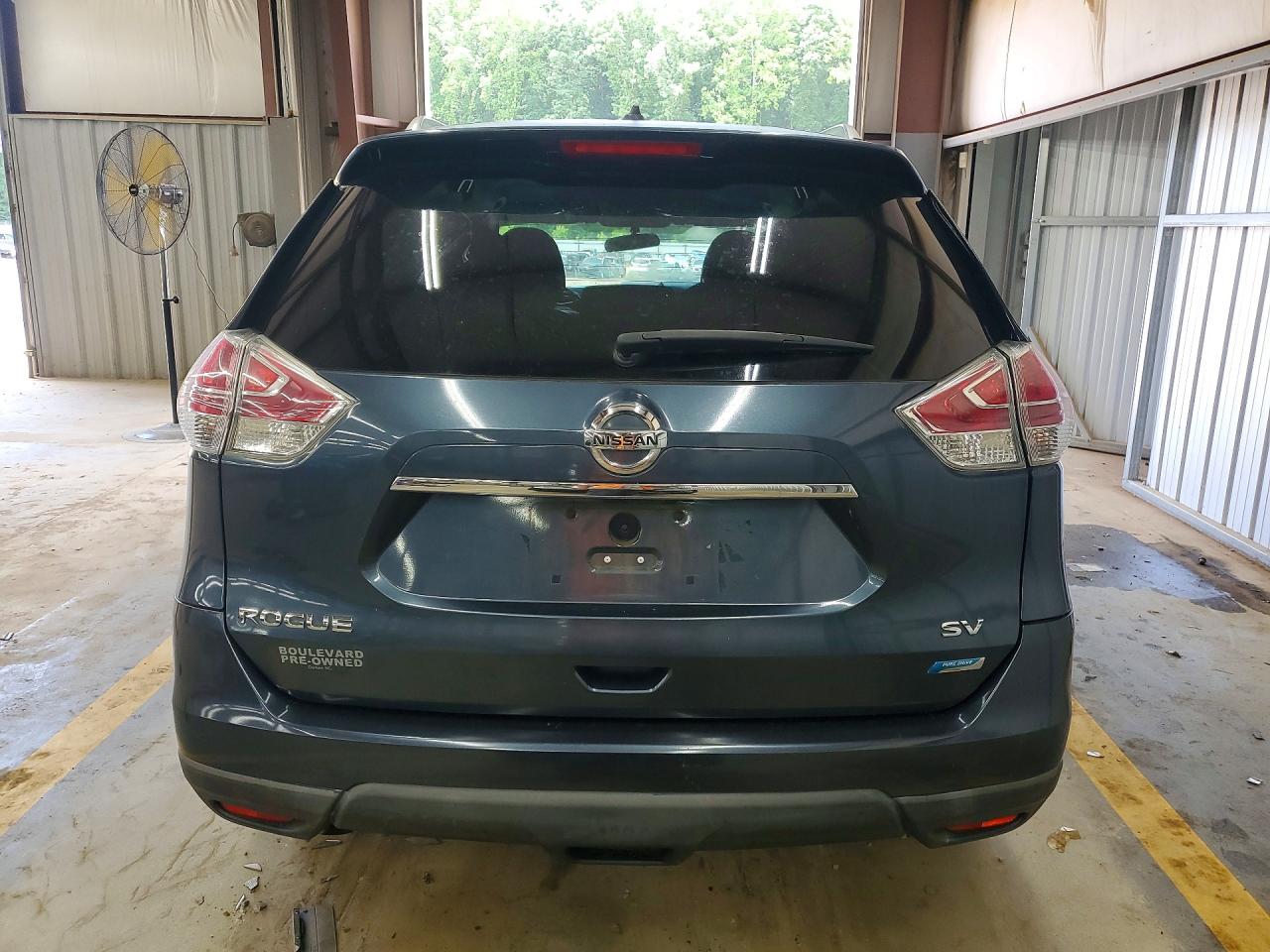 2014 Nissan Rogue Sv Blue vin: 5N1AT2MT9EC817058