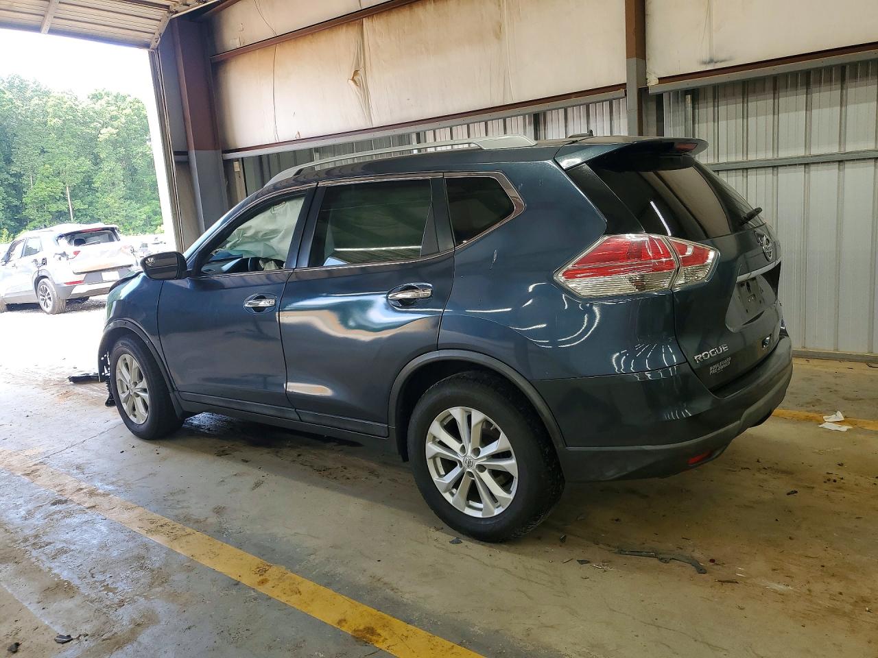 2014 Nissan Rogue Sv Blue vin: 5N1AT2MT9EC817058