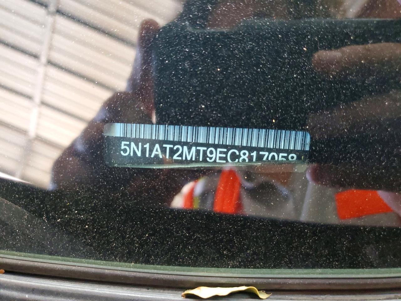 2014 Nissan Rogue Sv Blue vin: 5N1AT2MT9EC817058