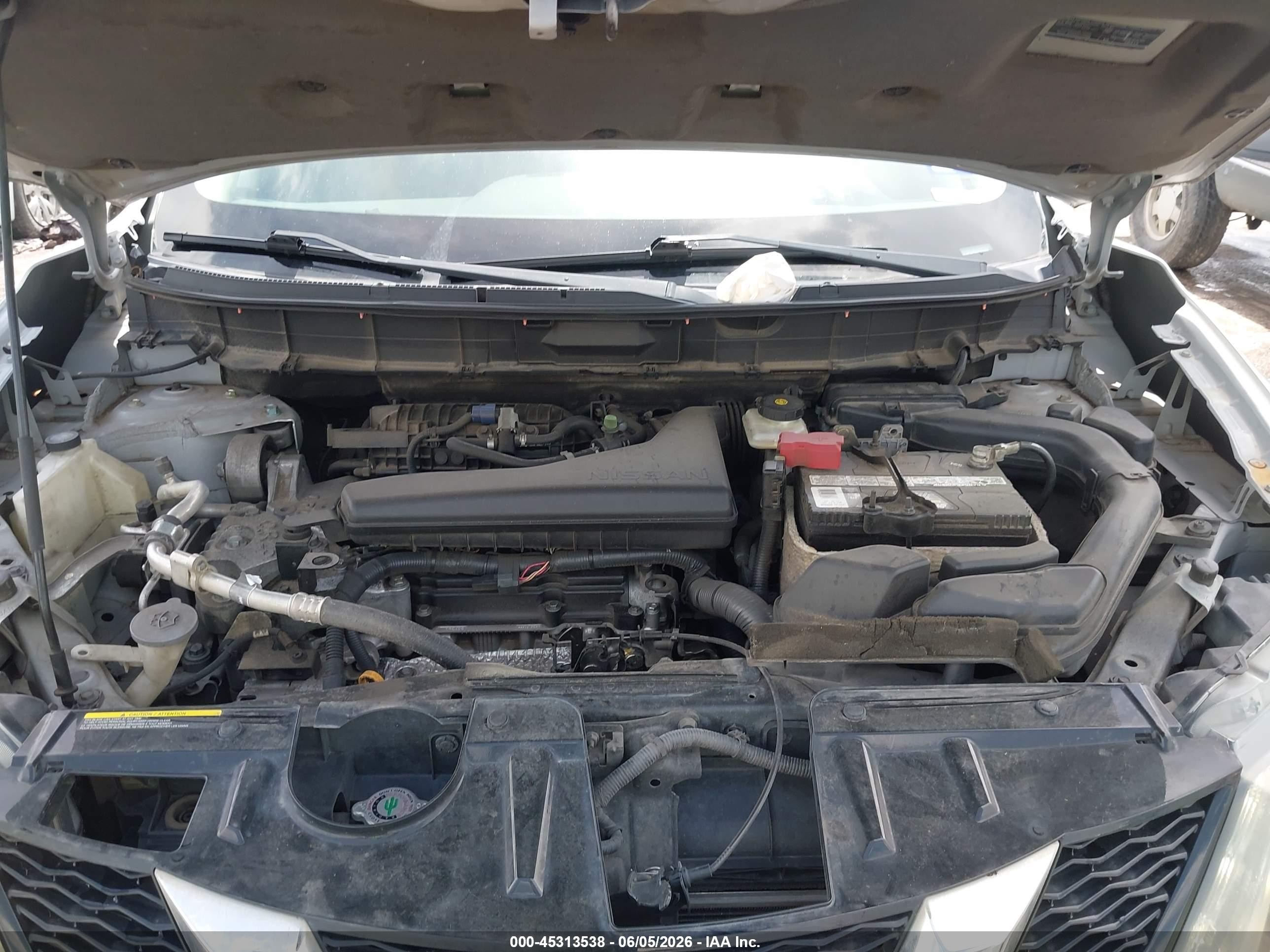 2014 Nissan Rogue Sv Silver vin: 5N1AT2MT9EC832949