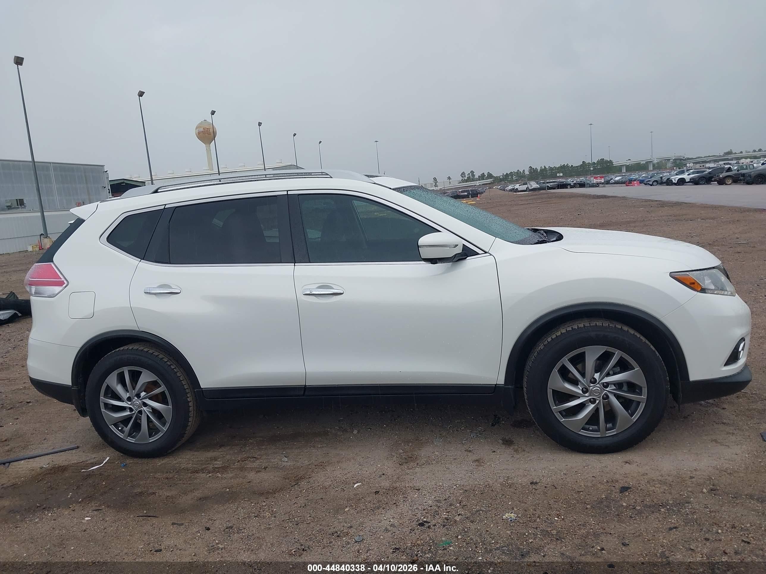 2014 Nissan Rogue Sl White vin: 5N1AT2MT9EC837584