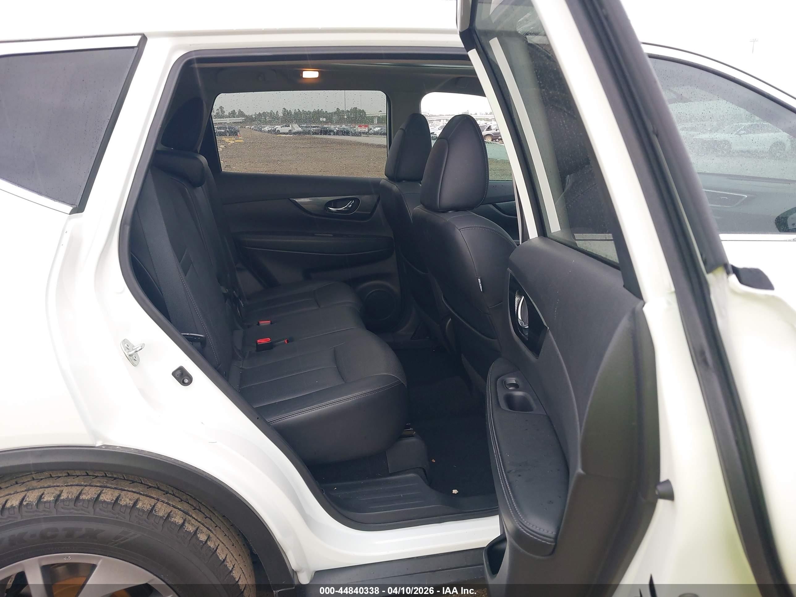 2014 Nissan Rogue Sl White vin: 5N1AT2MT9EC837584