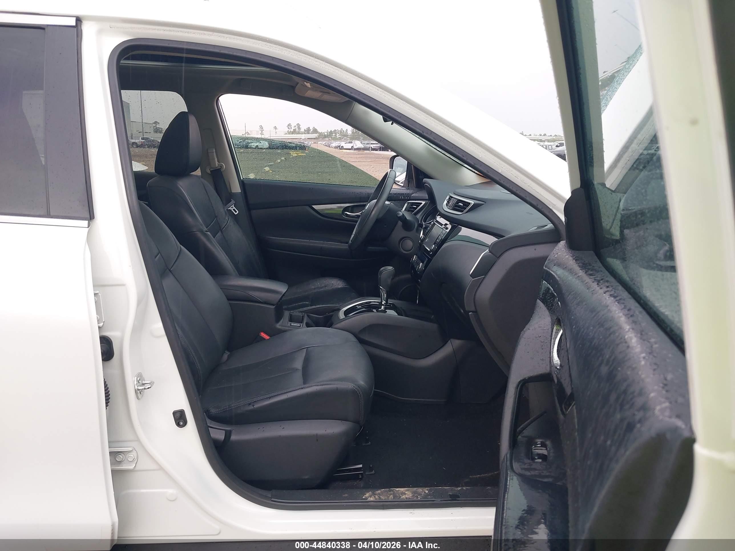 2014 Nissan Rogue Sl White vin: 5N1AT2MT9EC837584
