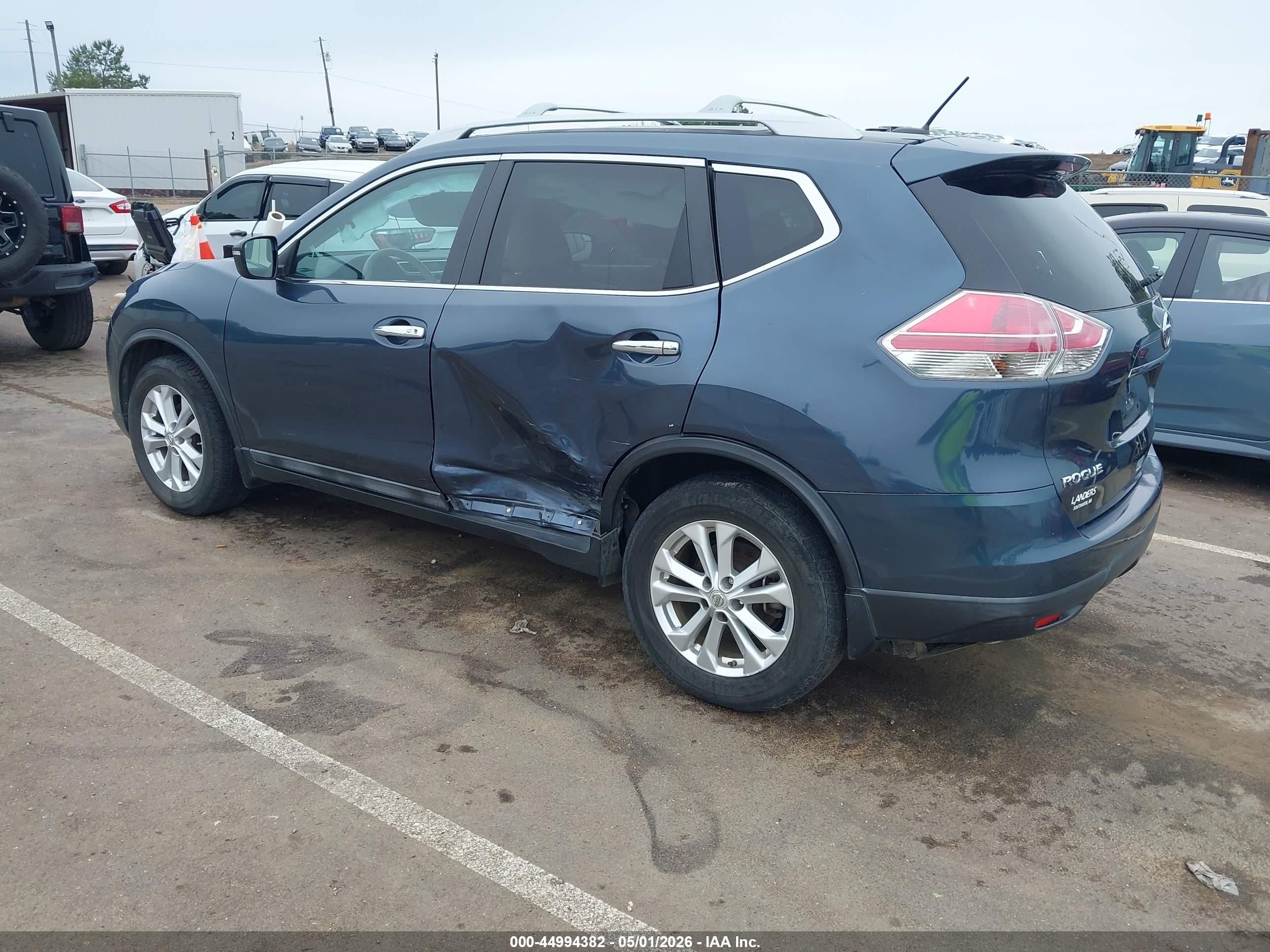 2014 Nissan Rogue Sv Teal vin: 5N1AT2MT9EC837925
