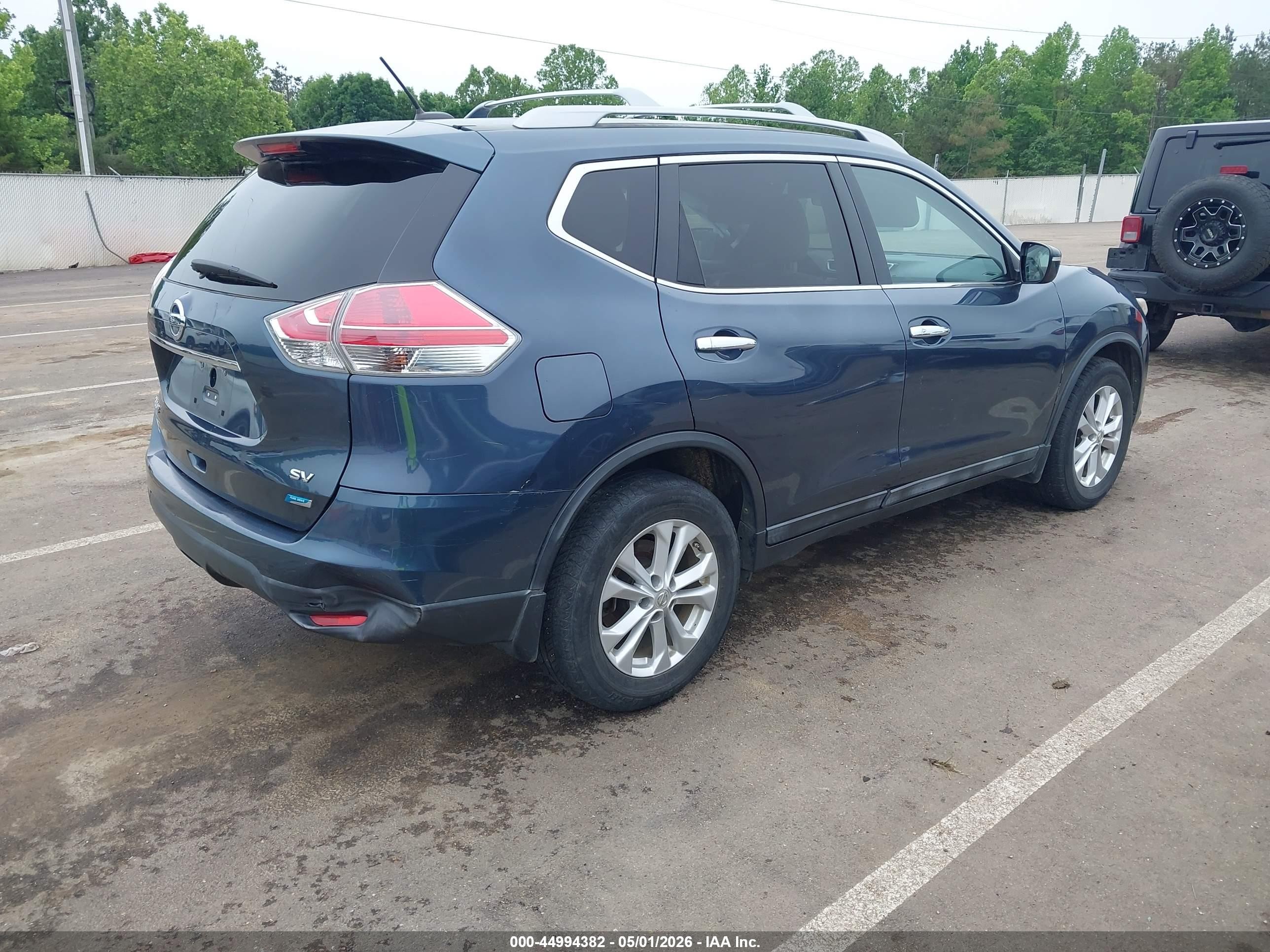 2014 Nissan Rogue Sv Teal vin: 5N1AT2MT9EC837925