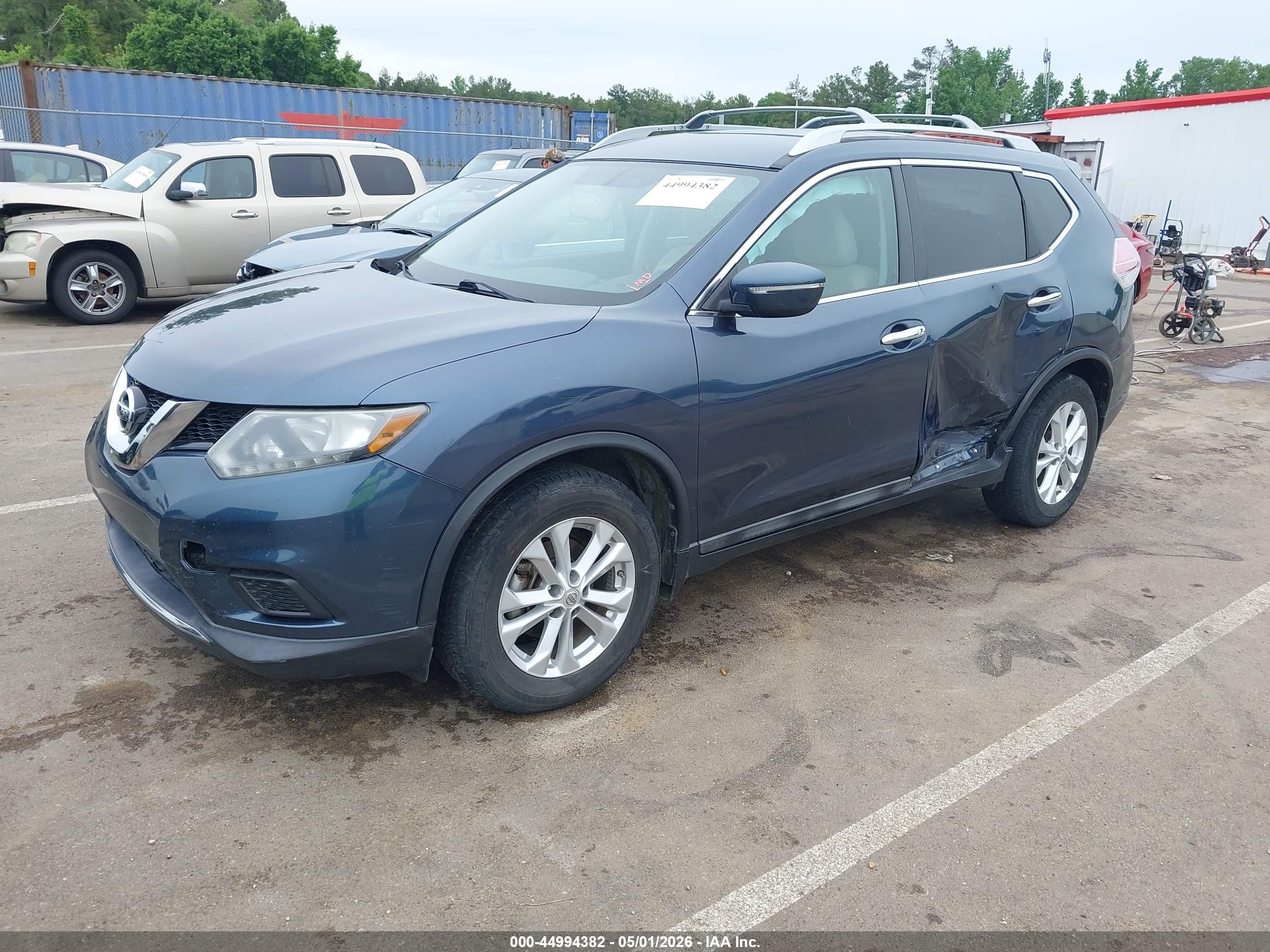 2014 Nissan Rogue Sv Teal vin: 5N1AT2MT9EC837925