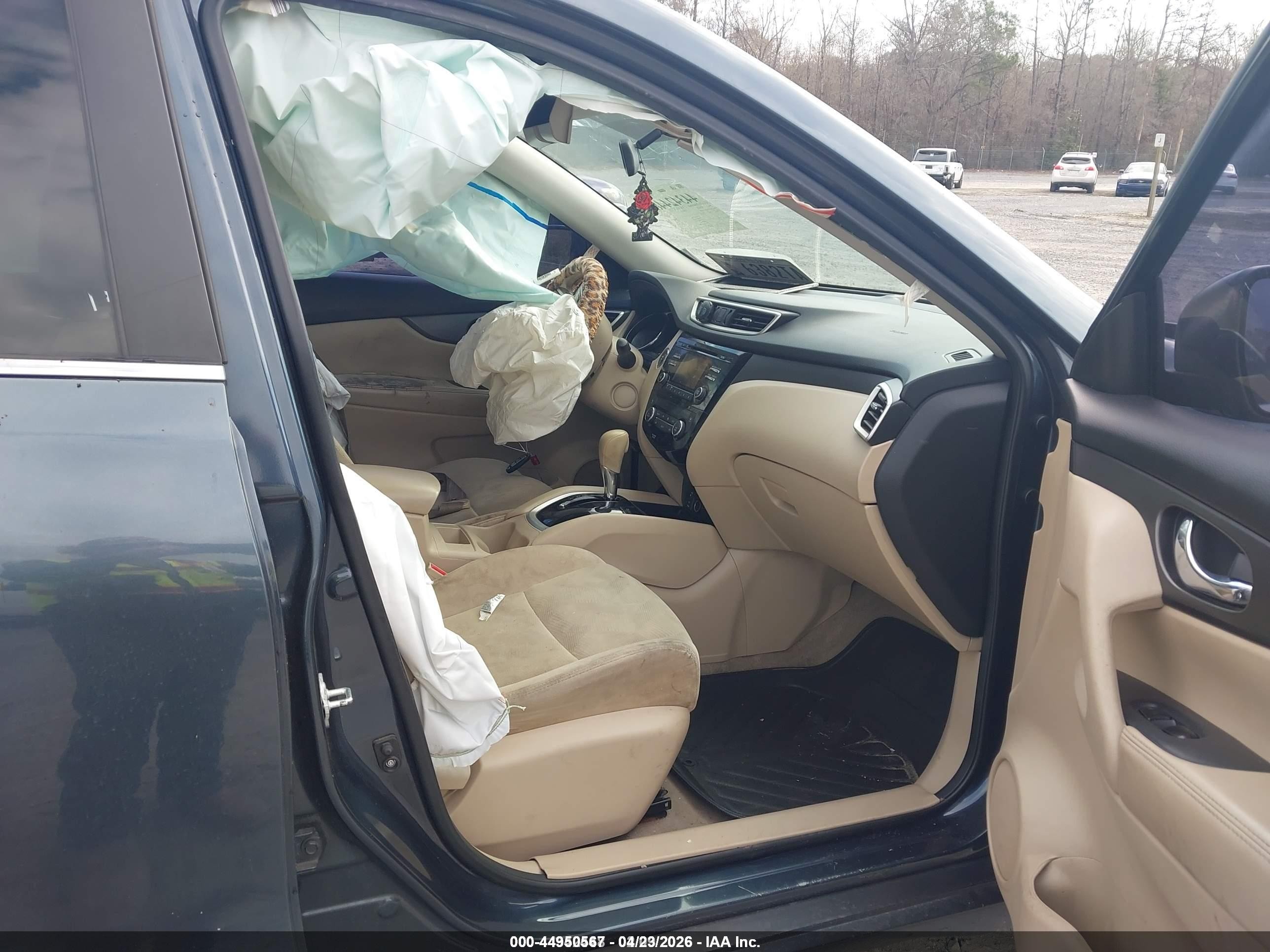 2014 Nissan Rogue Sv Blue vin: 5N1AT2MT9EC838850