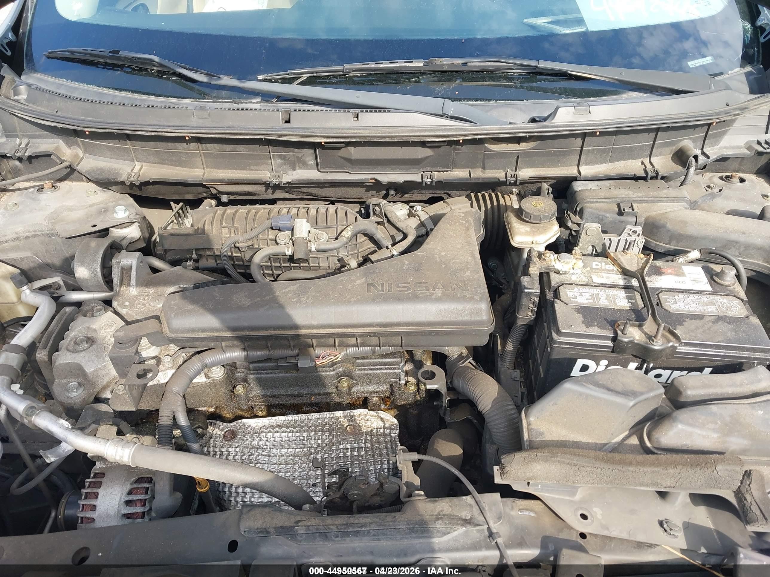 2014 Nissan Rogue Sv Blue vin: 5N1AT2MT9EC838850