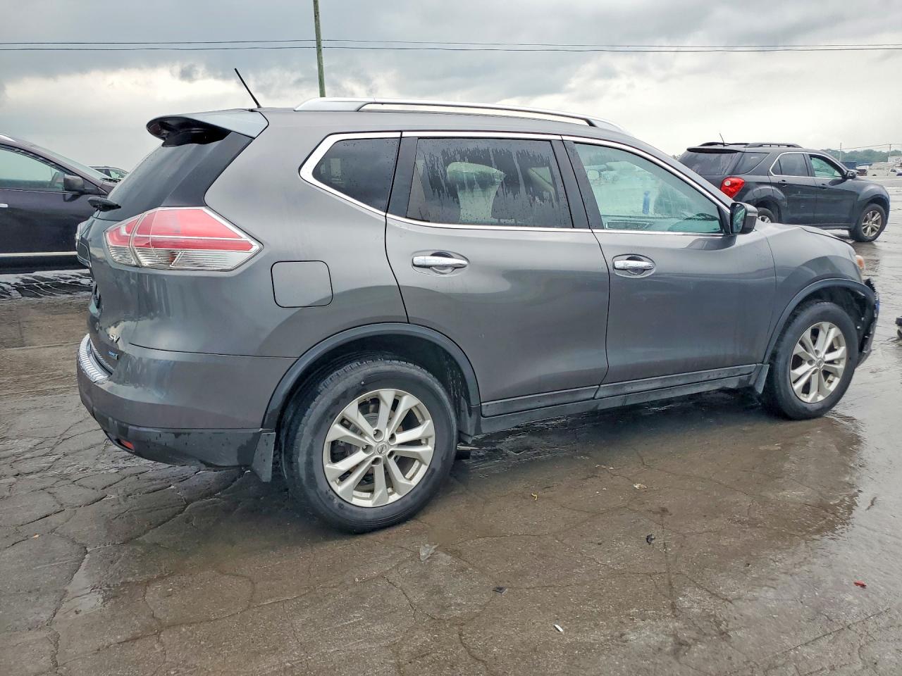2014 Nissan Rogue Sv Серый vin: 5N1AT2MT9EC839819