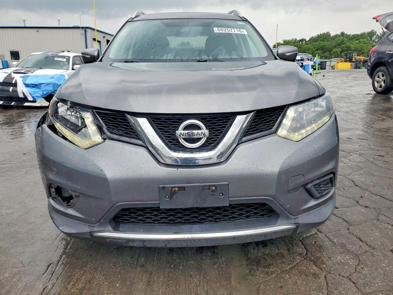 2014 Nissan Rogue Sv Серый vin: 5N1AT2MT9EC839819