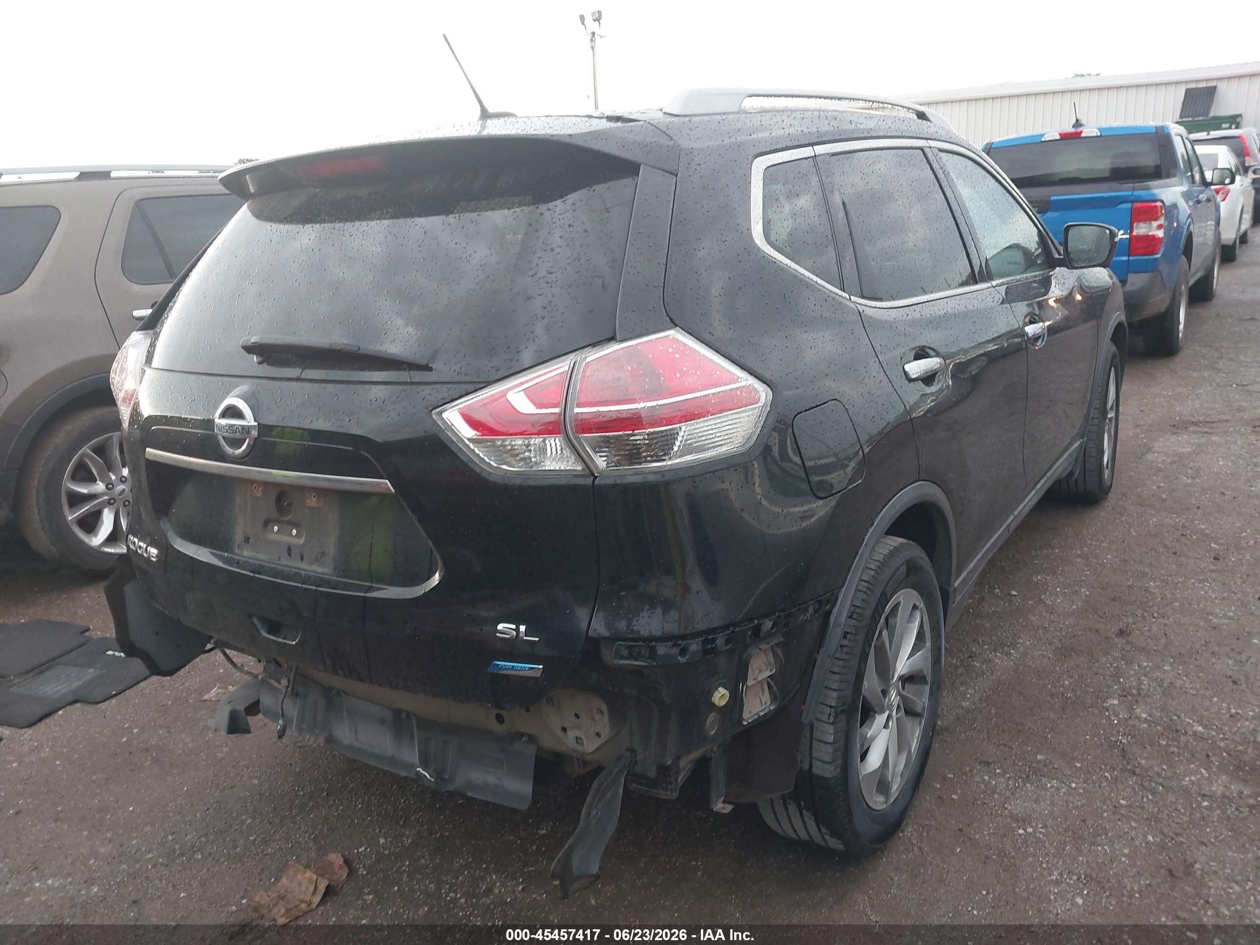 2014 Nissan Rogue S/sl/sv Черный vin: 5N1AT2MT9EC843661