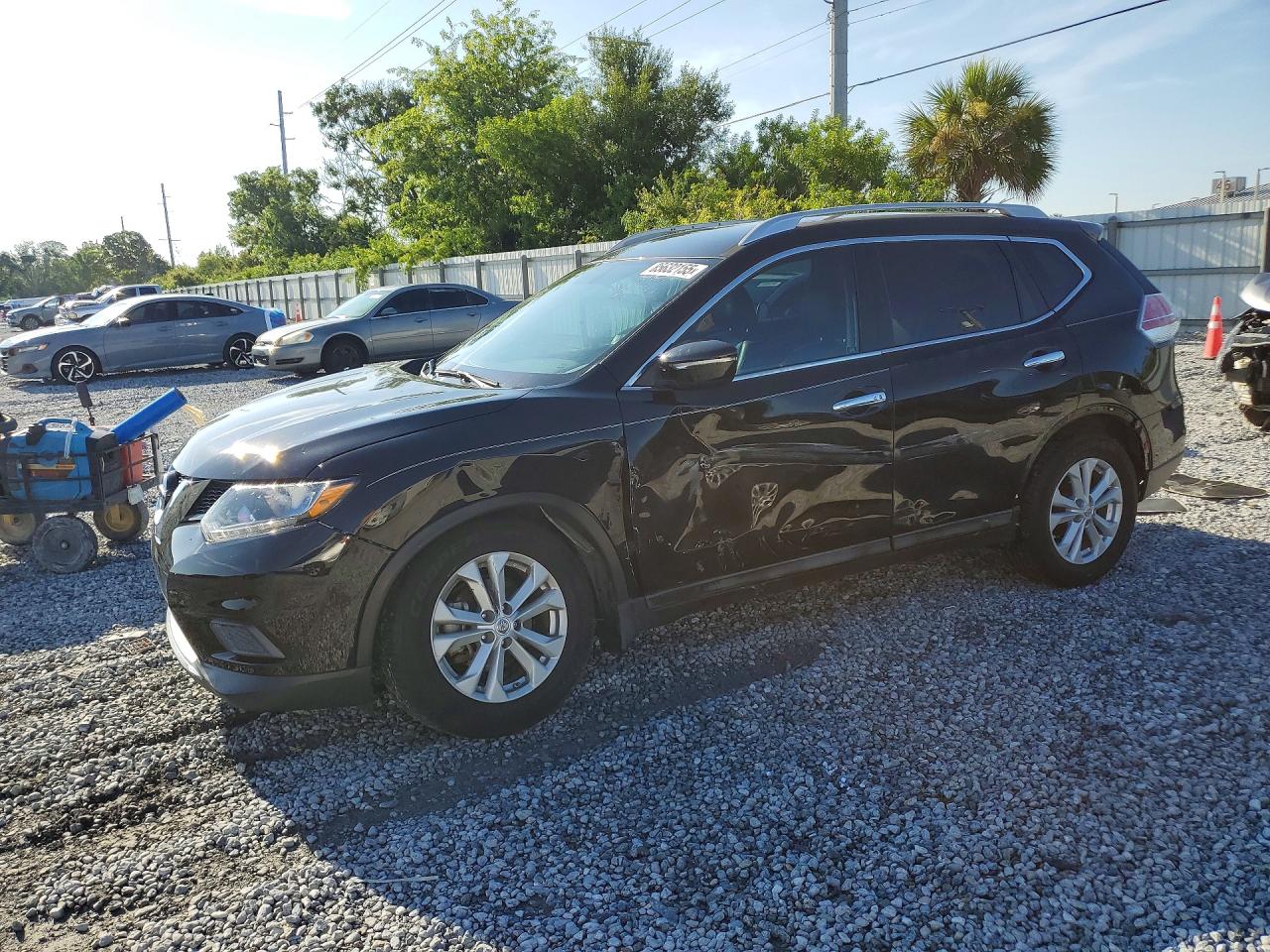 2014 Nissan Rogue Sv Black vin: 5N1AT2MT9EC854367