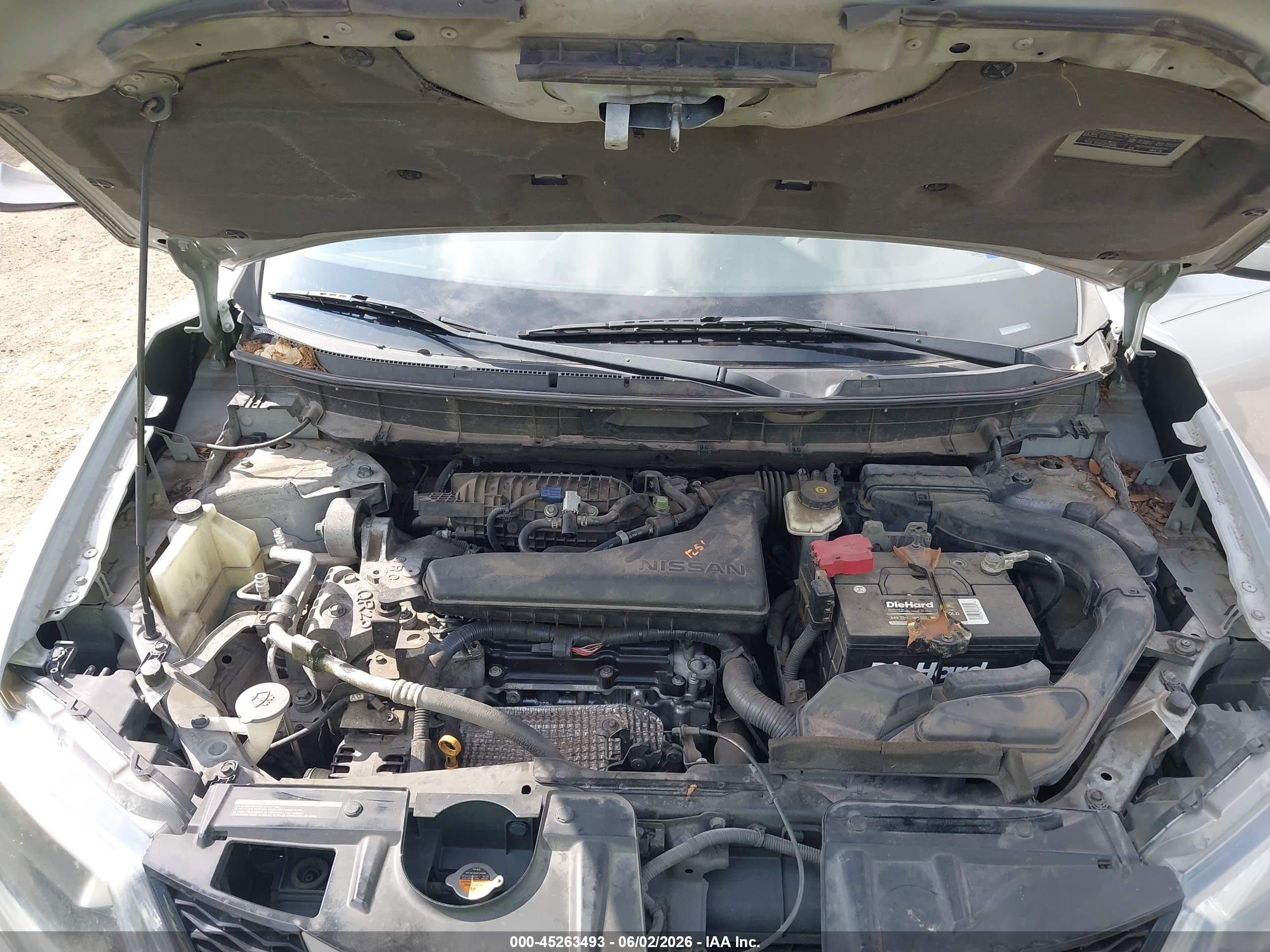 2014 Nissan Rogue Sv Silver vin: 5N1AT2MT9EC861254