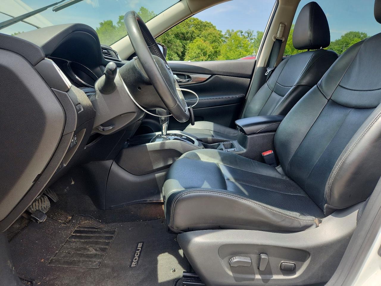 2015 Nissan Rogue Sl White vin: 5N1AT2MT9FC779087