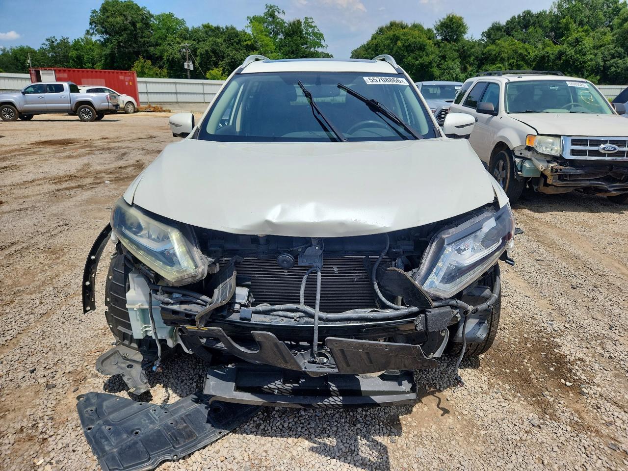 2015 Nissan Rogue Sl White vin: 5N1AT2MT9FC779087