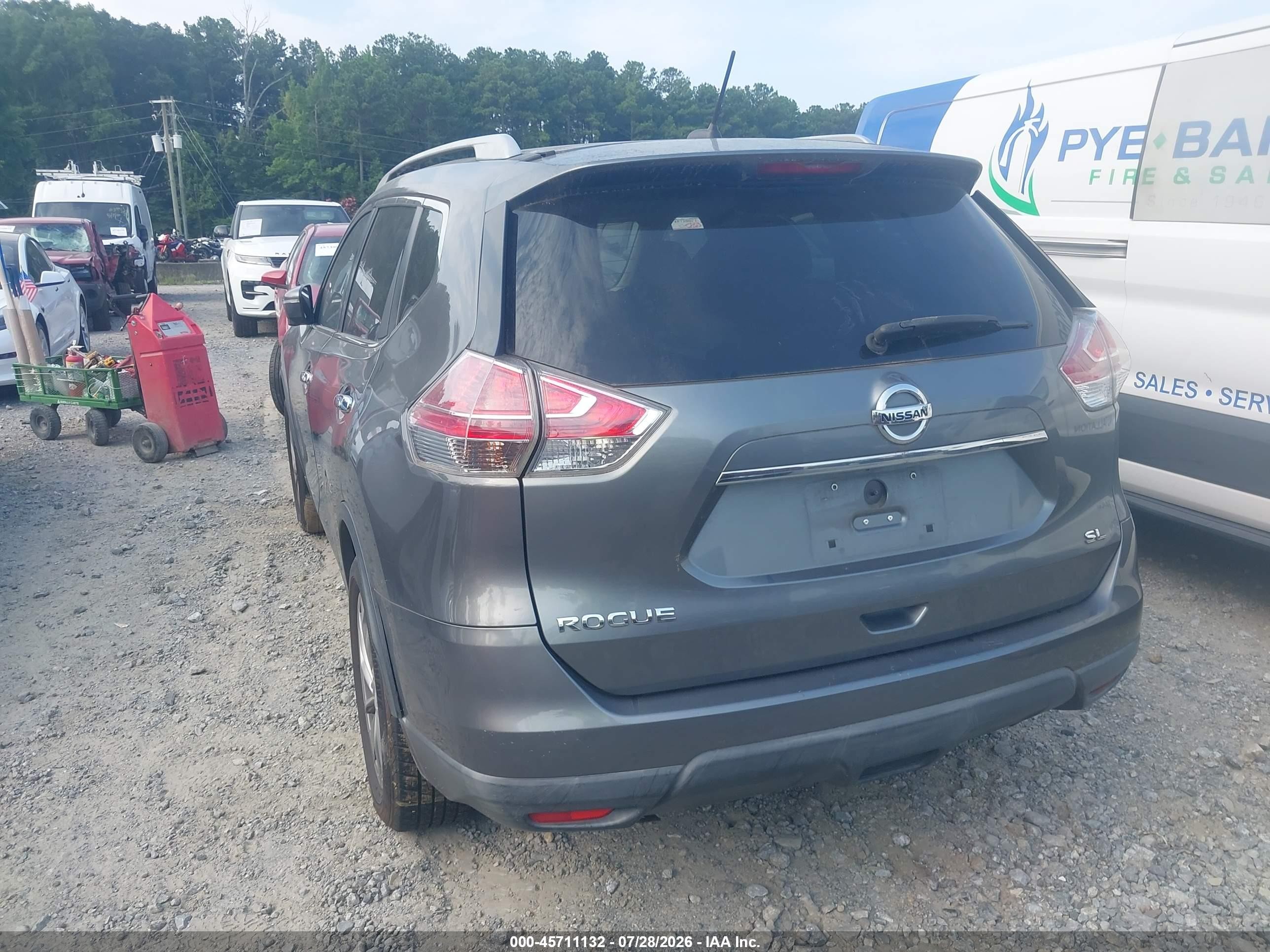 2015 Nissan Rogue Sl Gray vin: 5N1AT2MT9FC780305
