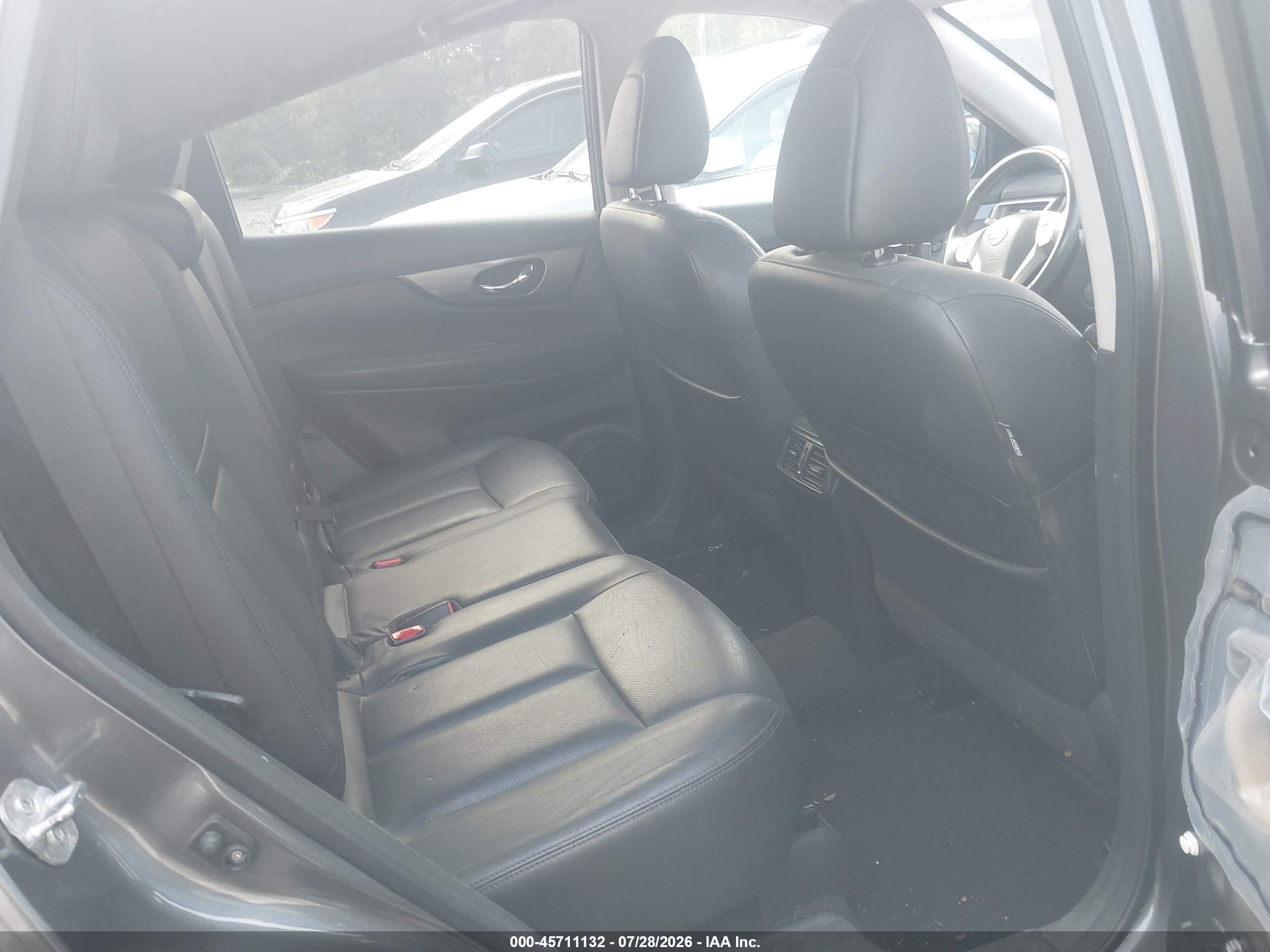 2015 Nissan Rogue Sl Gray vin: 5N1AT2MT9FC780305