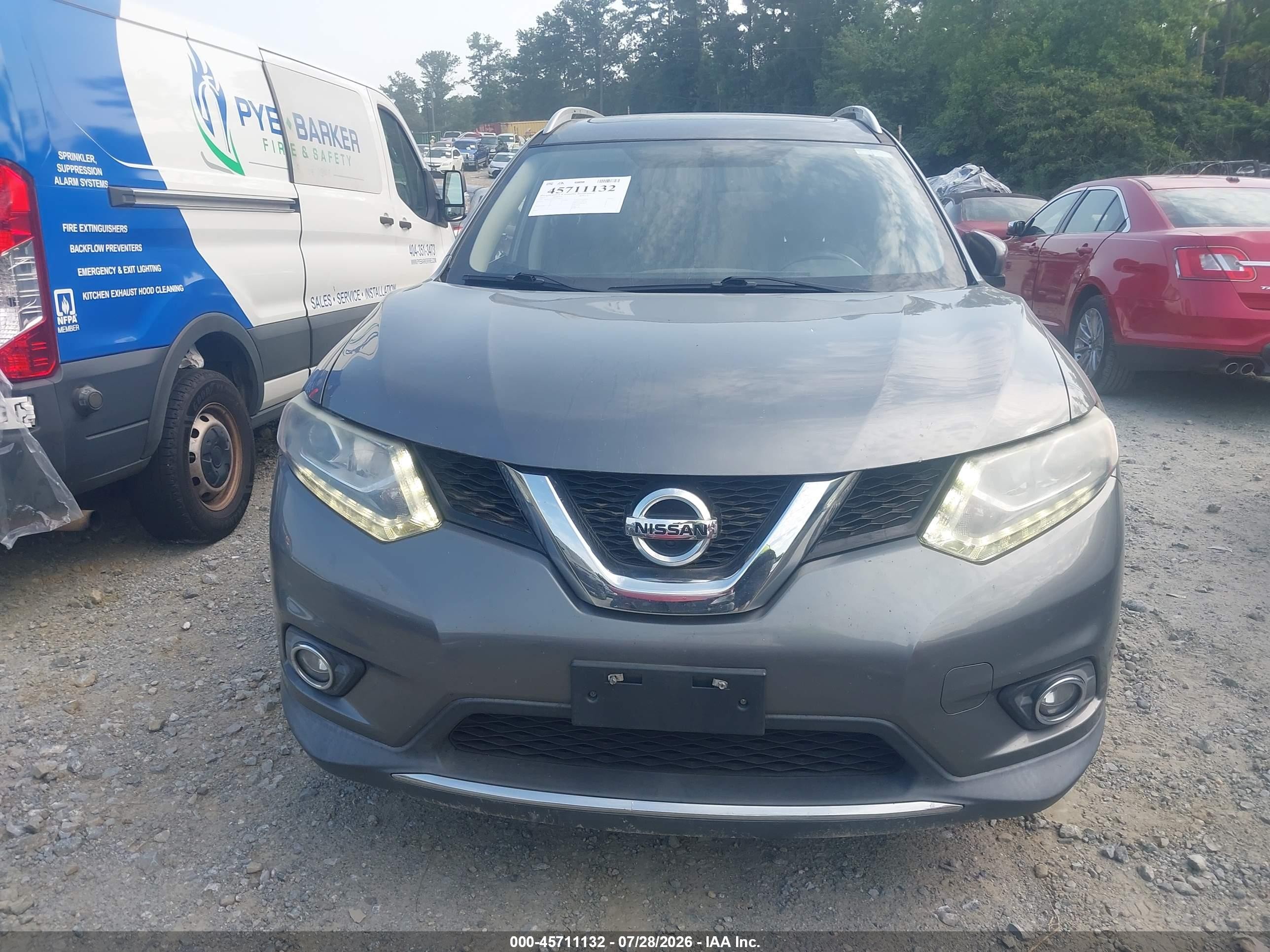 2015 Nissan Rogue Sl Gray vin: 5N1AT2MT9FC780305