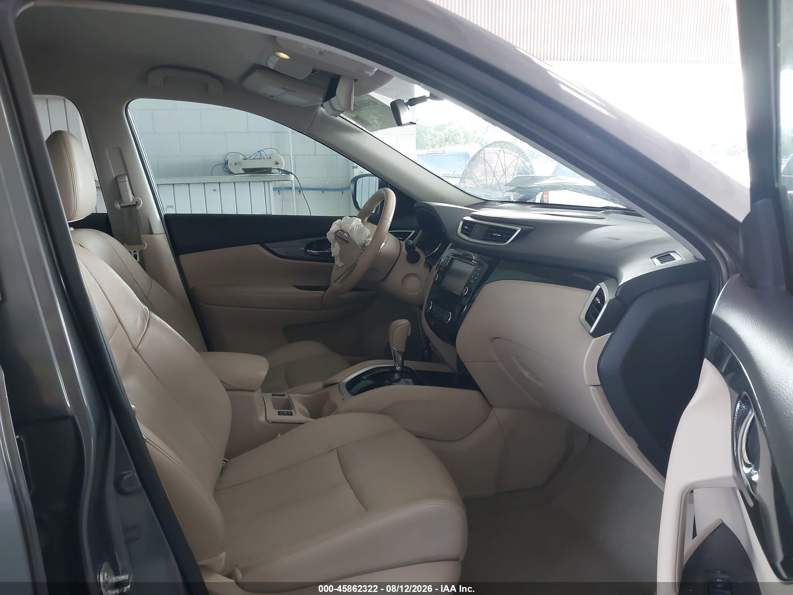 2015 Nissan Rogue Sl Gray vin: 5N1AT2MT9FC784371