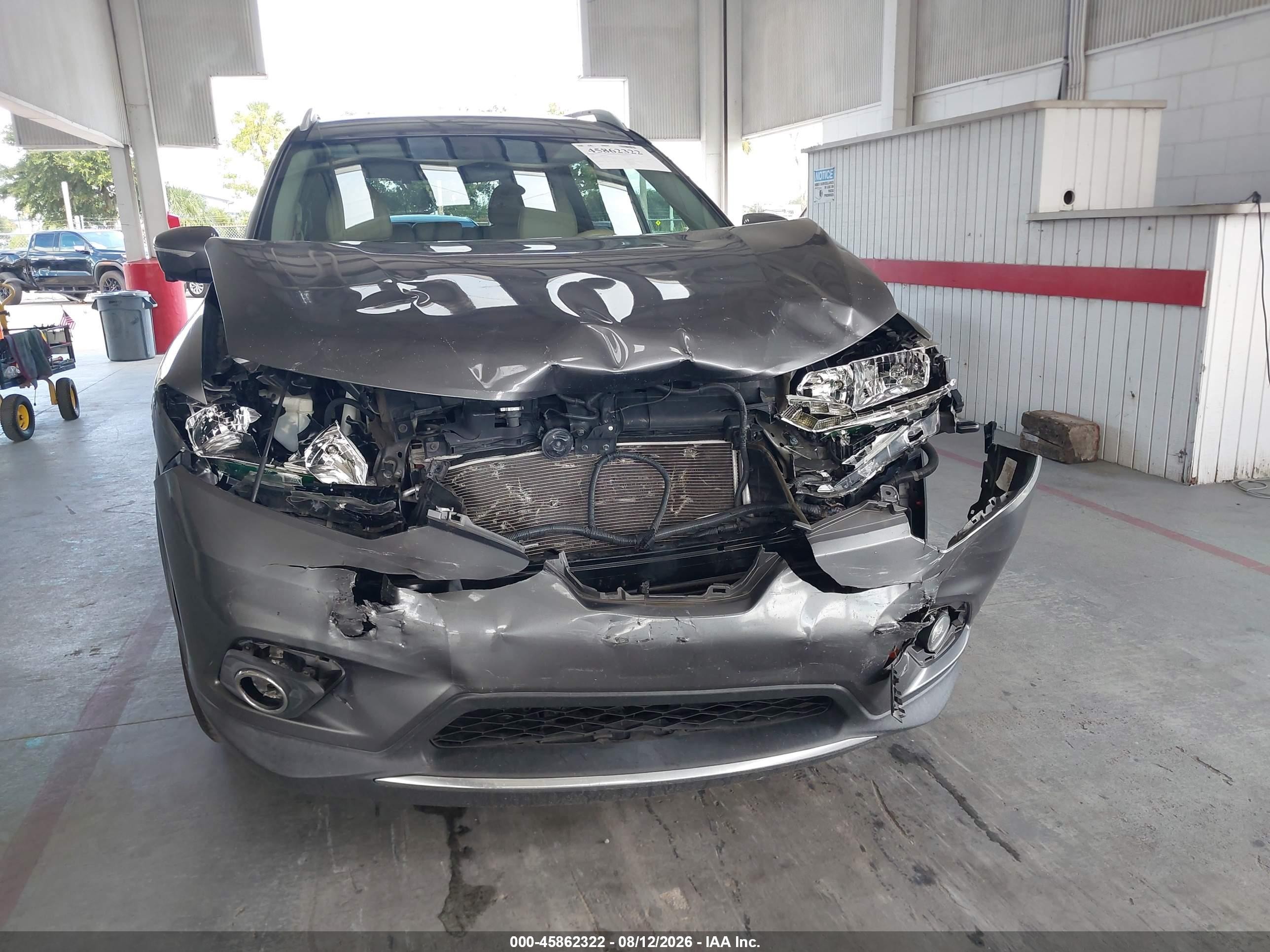 2015 Nissan Rogue Sl Gray vin: 5N1AT2MT9FC784371