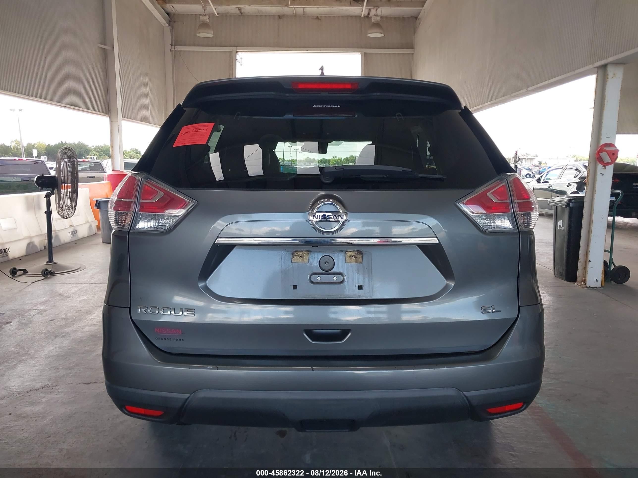 2015 Nissan Rogue Sl Gray vin: 5N1AT2MT9FC784371