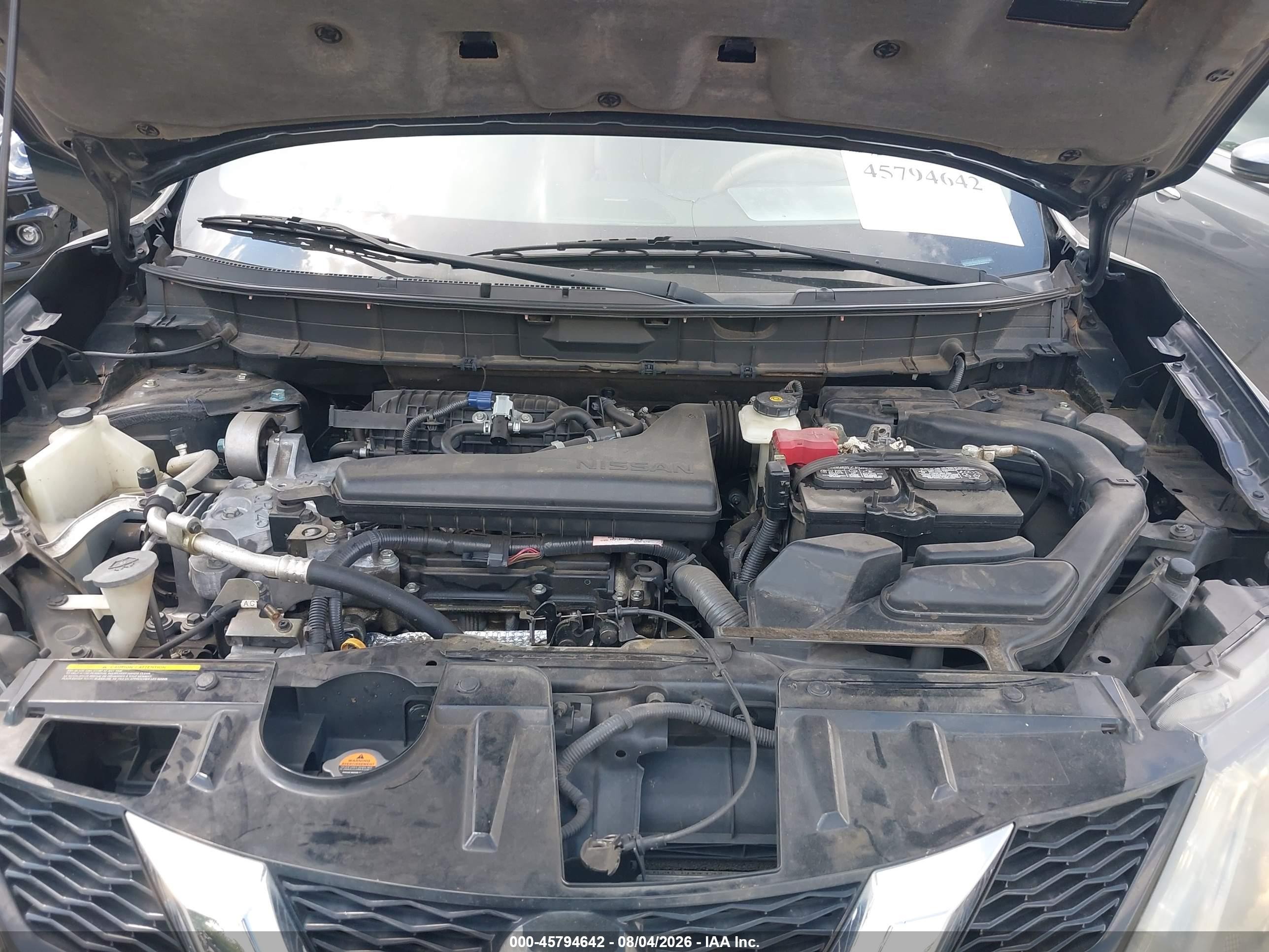 2015 Nissan Rogue Sl Black vin: 5N1AT2MT9FC792714