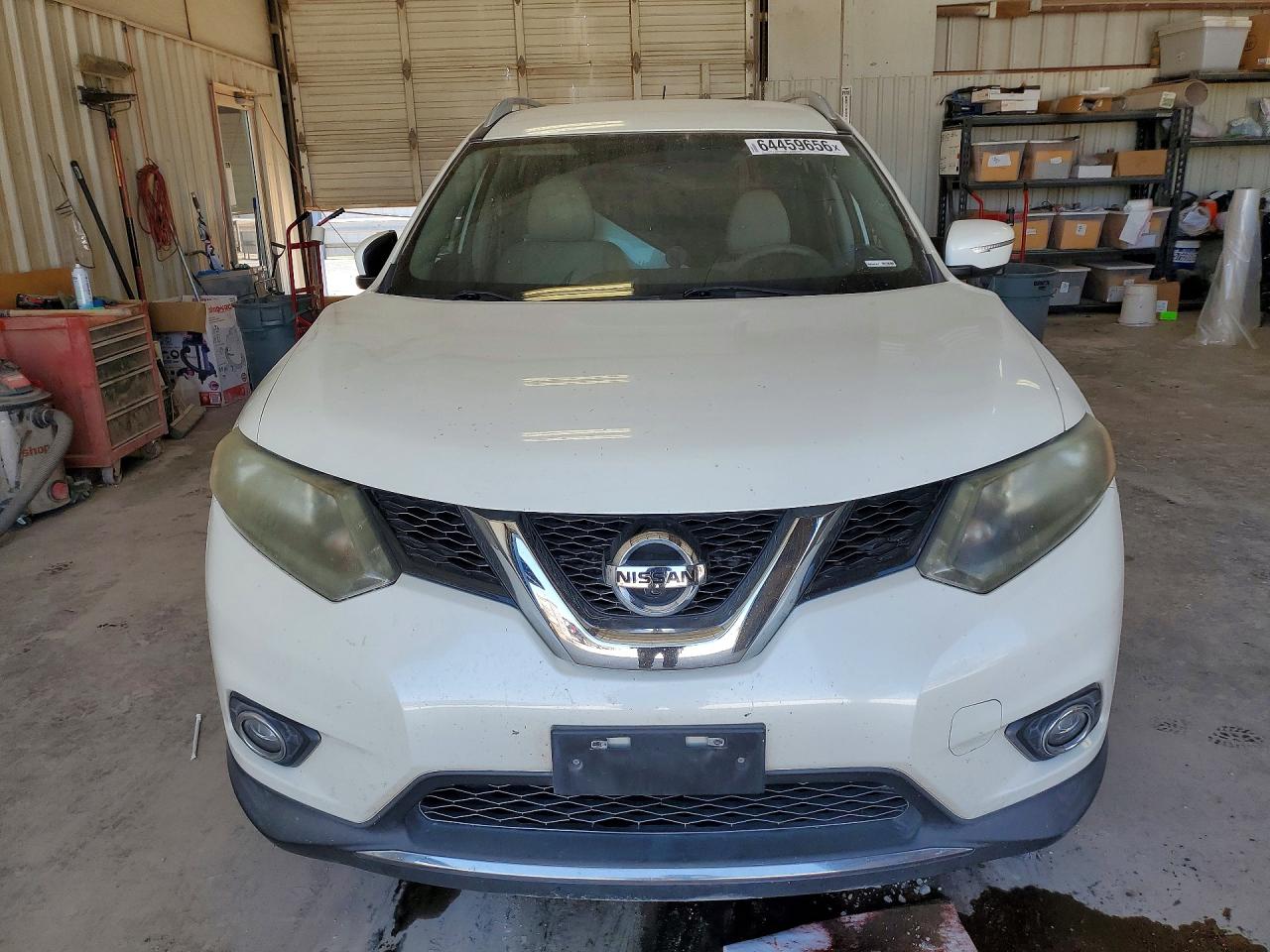 2015 Nissan Rogue Sl White vin: 5N1AT2MT9FC812153