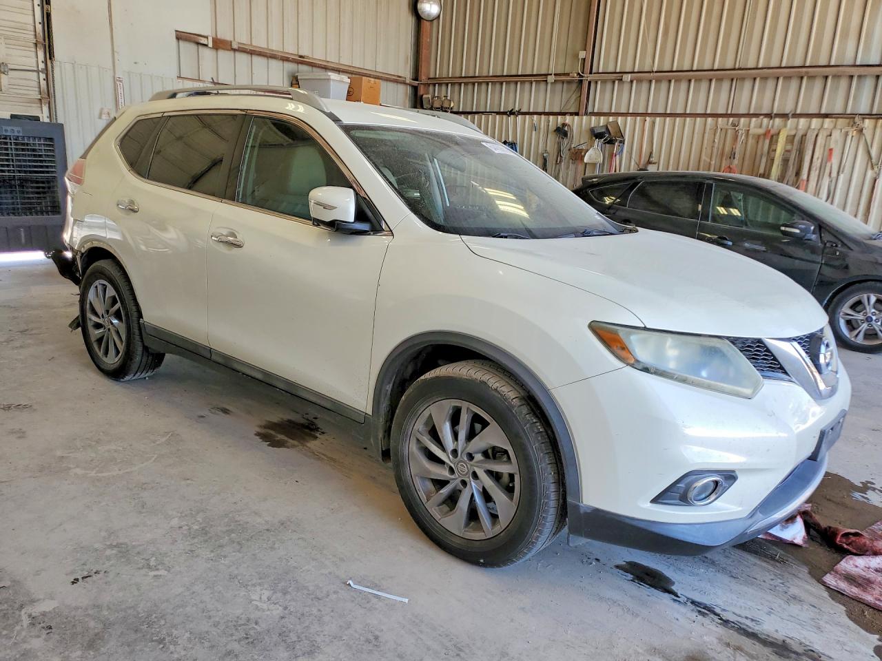 2015 Nissan Rogue Sl White vin: 5N1AT2MT9FC812153