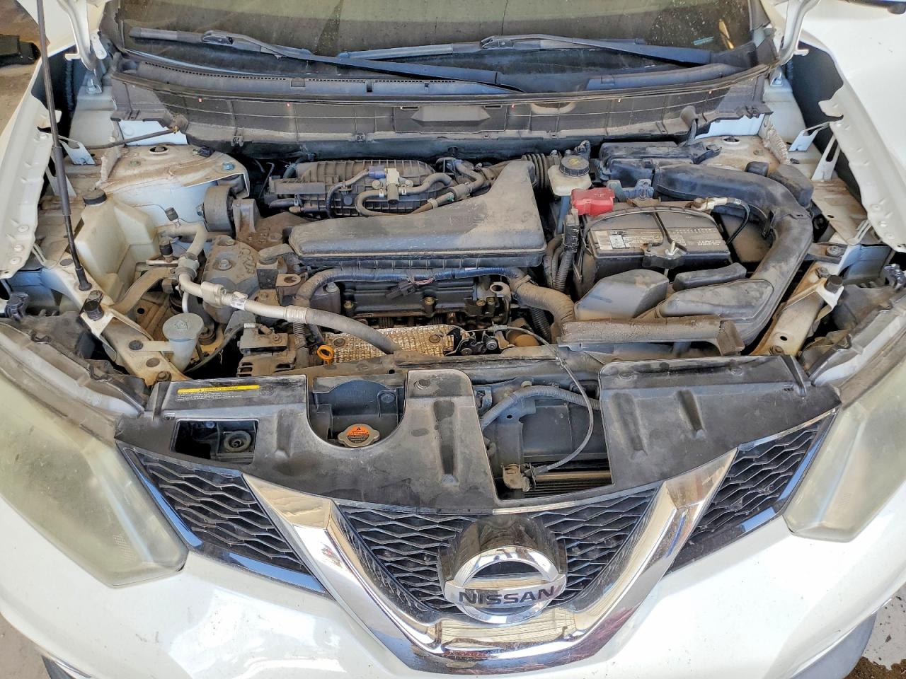 2015 Nissan Rogue Sl White vin: 5N1AT2MT9FC812153