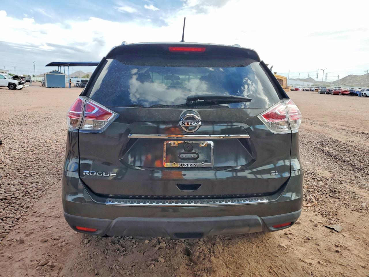 2015 Nissan Rogue Sl Brown vin: 5N1AT2MT9FC824190