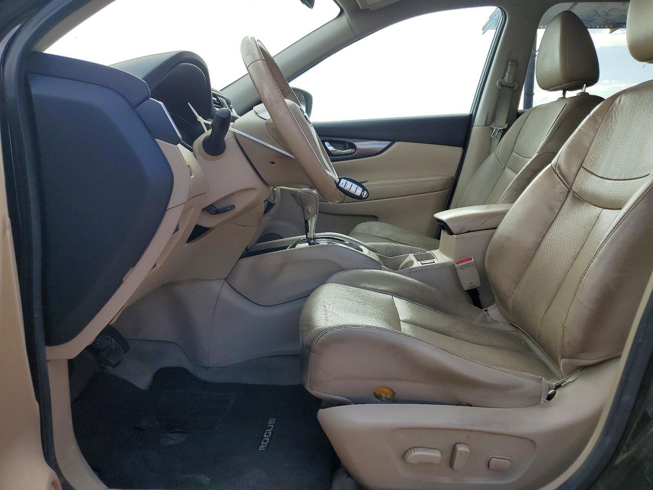 2015 Nissan Rogue Sl Brown vin: 5N1AT2MT9FC824190